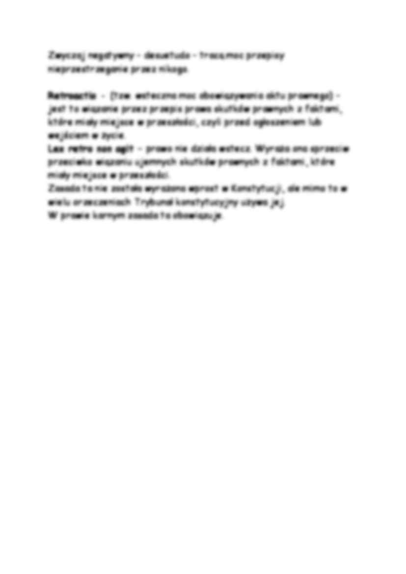 Obowiązywanie prawa-opracowanie  - strona 3