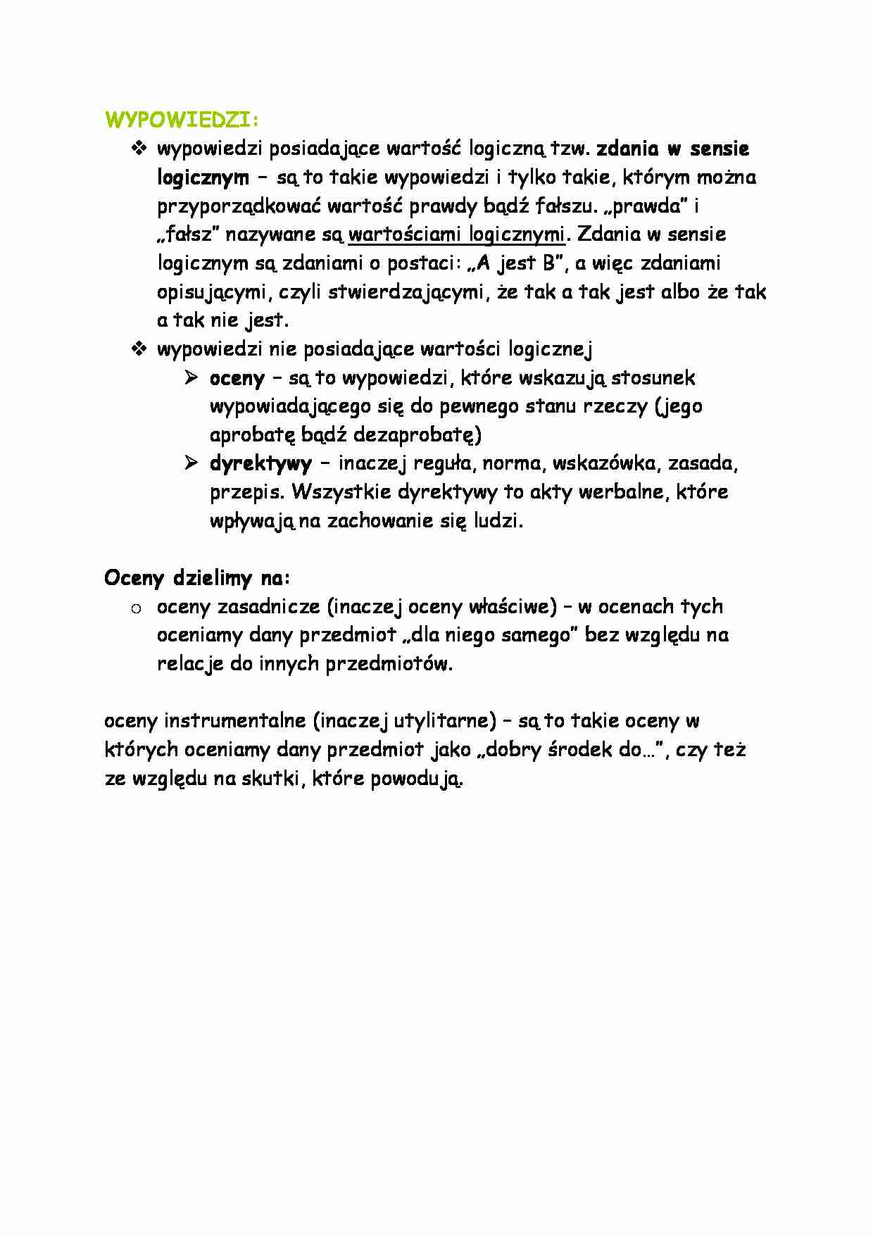 Wypowiedzi-opracowanie  - strona 1