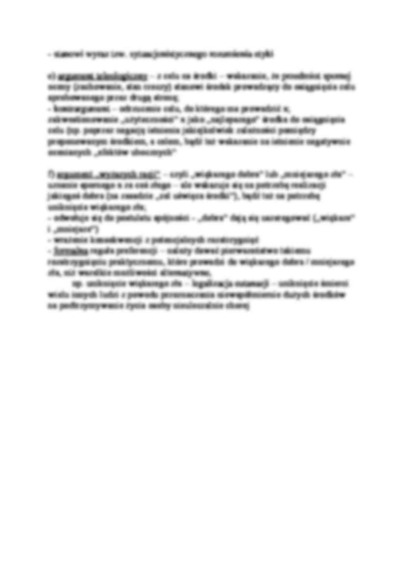 Argumenty opierające się na spójności sądów etycznych-opracowanie - strona 2