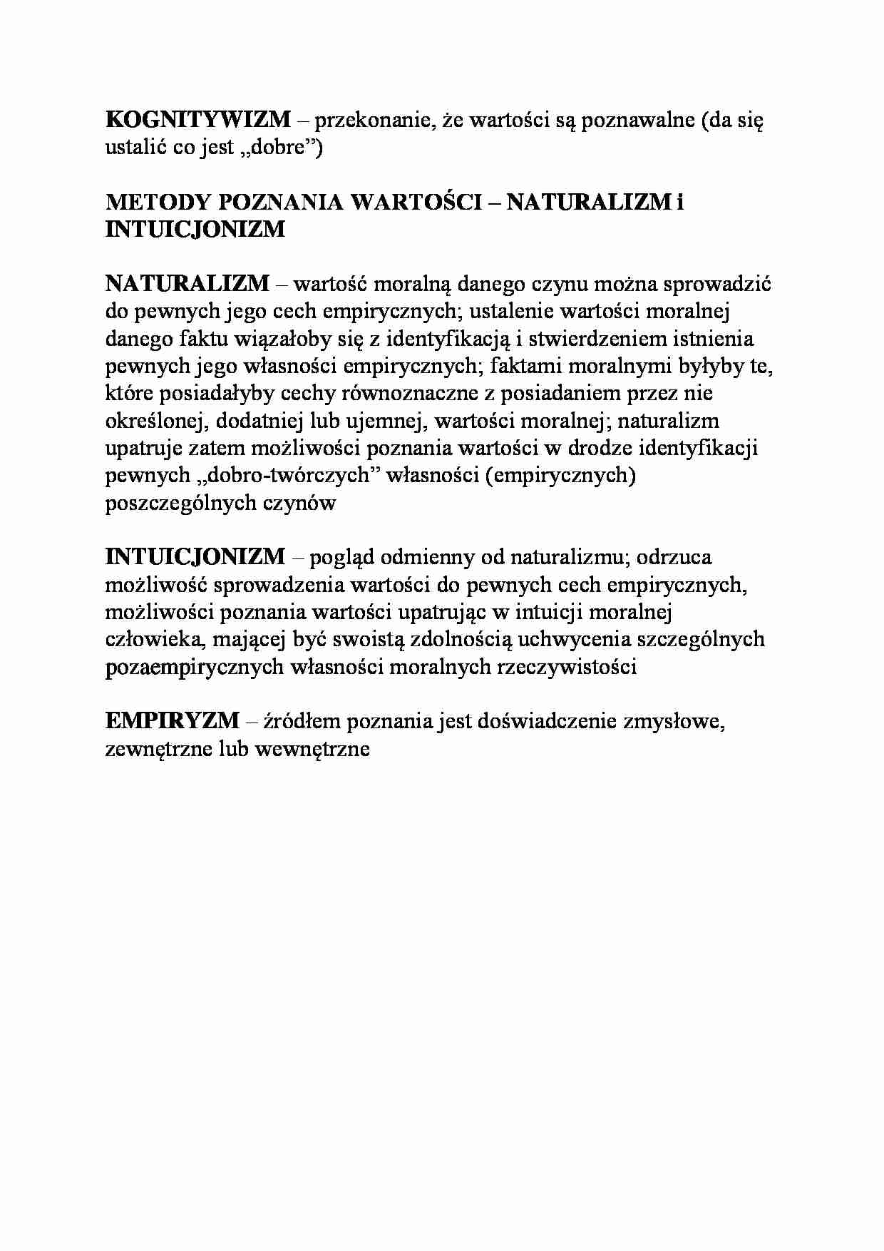 Kognitywizm-opracowanie  - strona 1