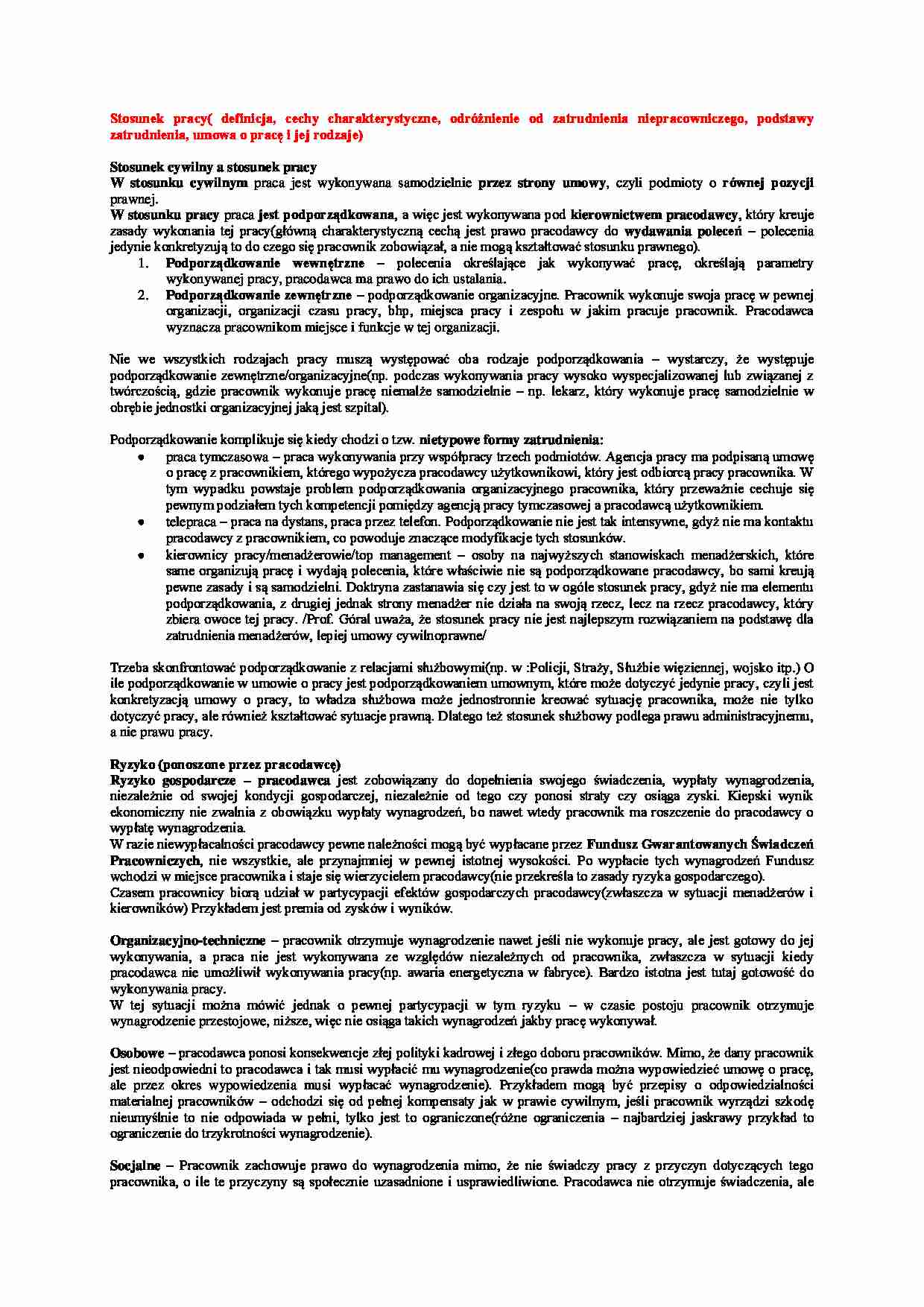 Stosunek pracy-opracowanie - strona 1