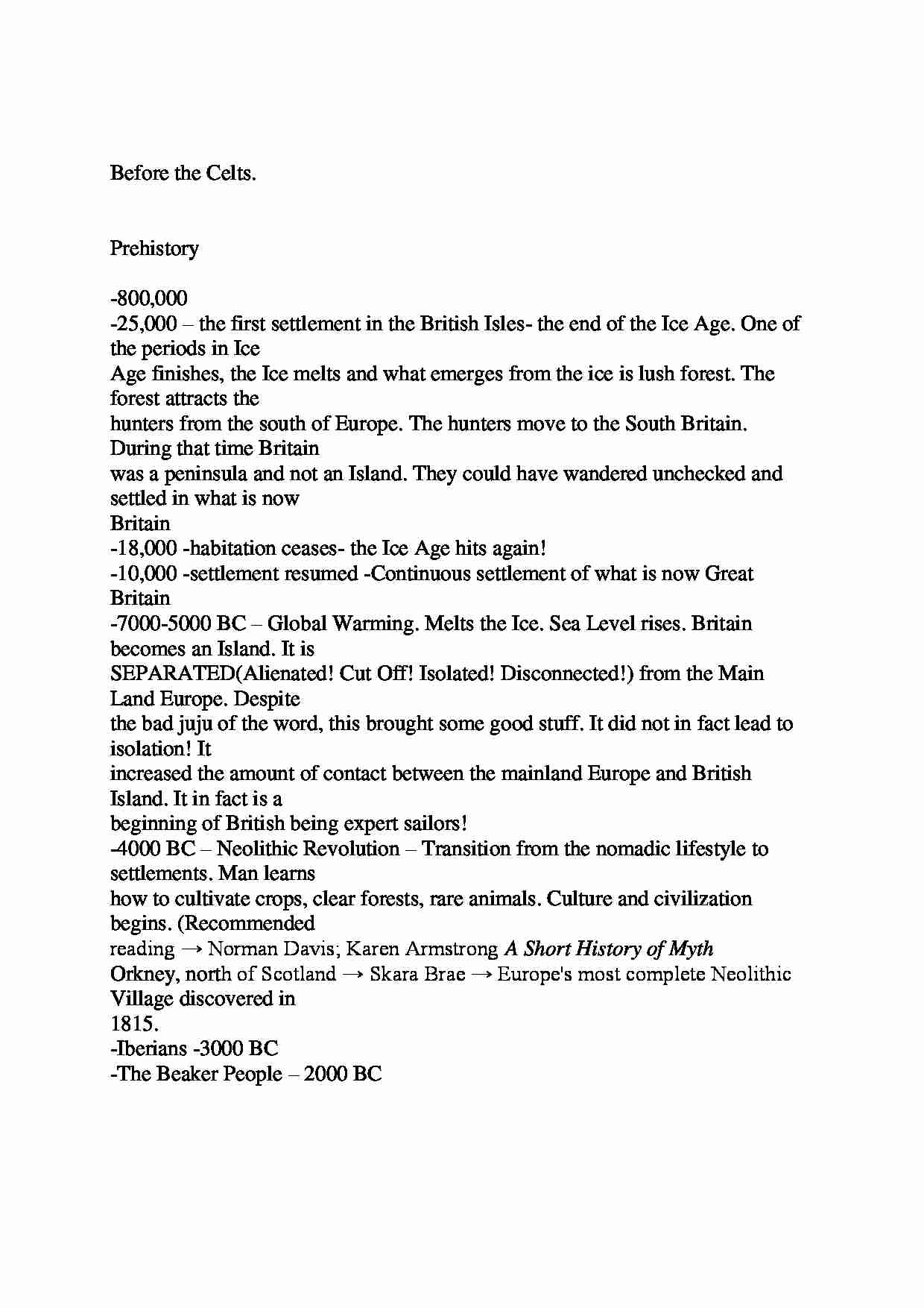 Before the Celts-opracowanie - strona 1