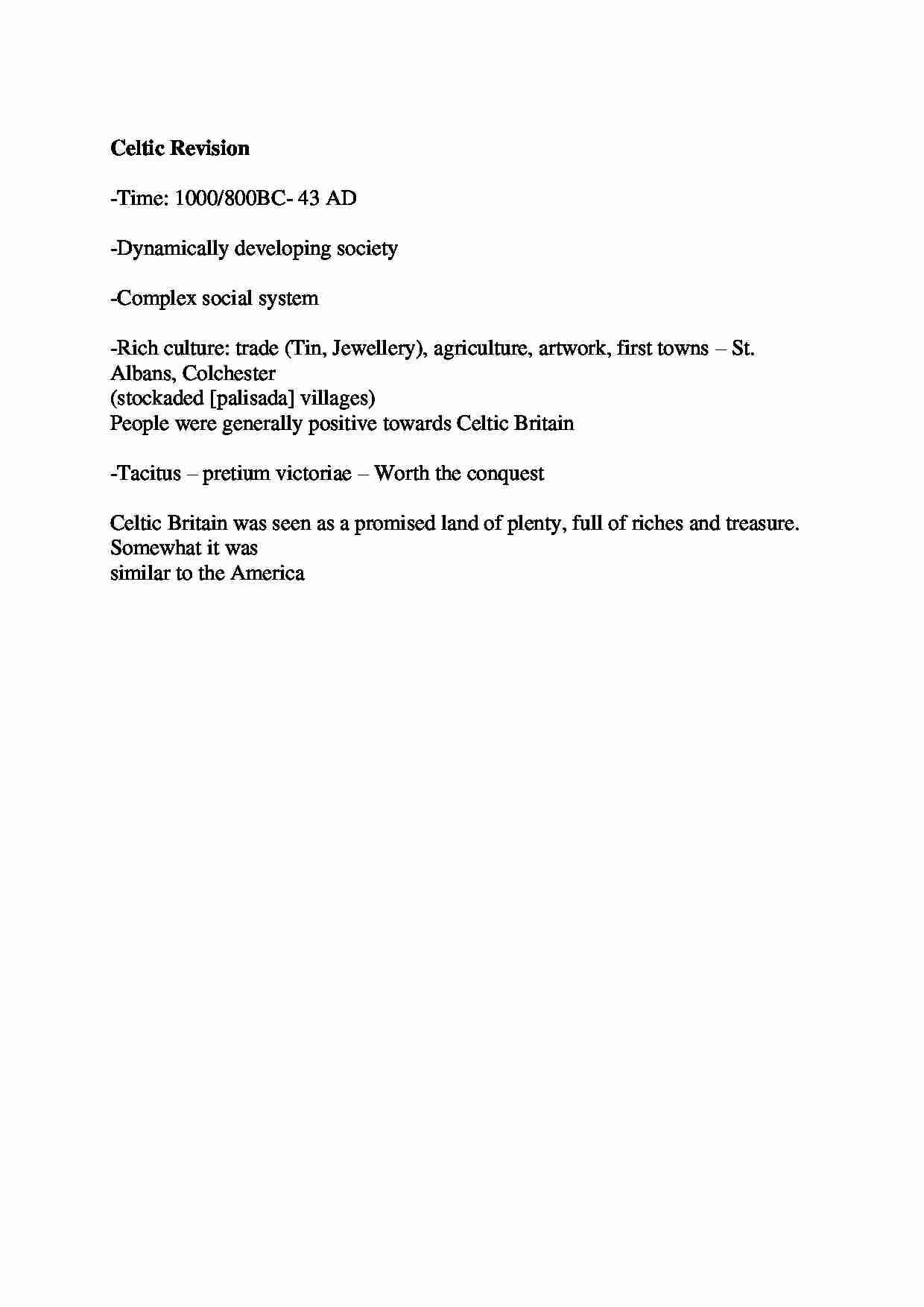 Celtic Revision-opracowanie - strona 1
