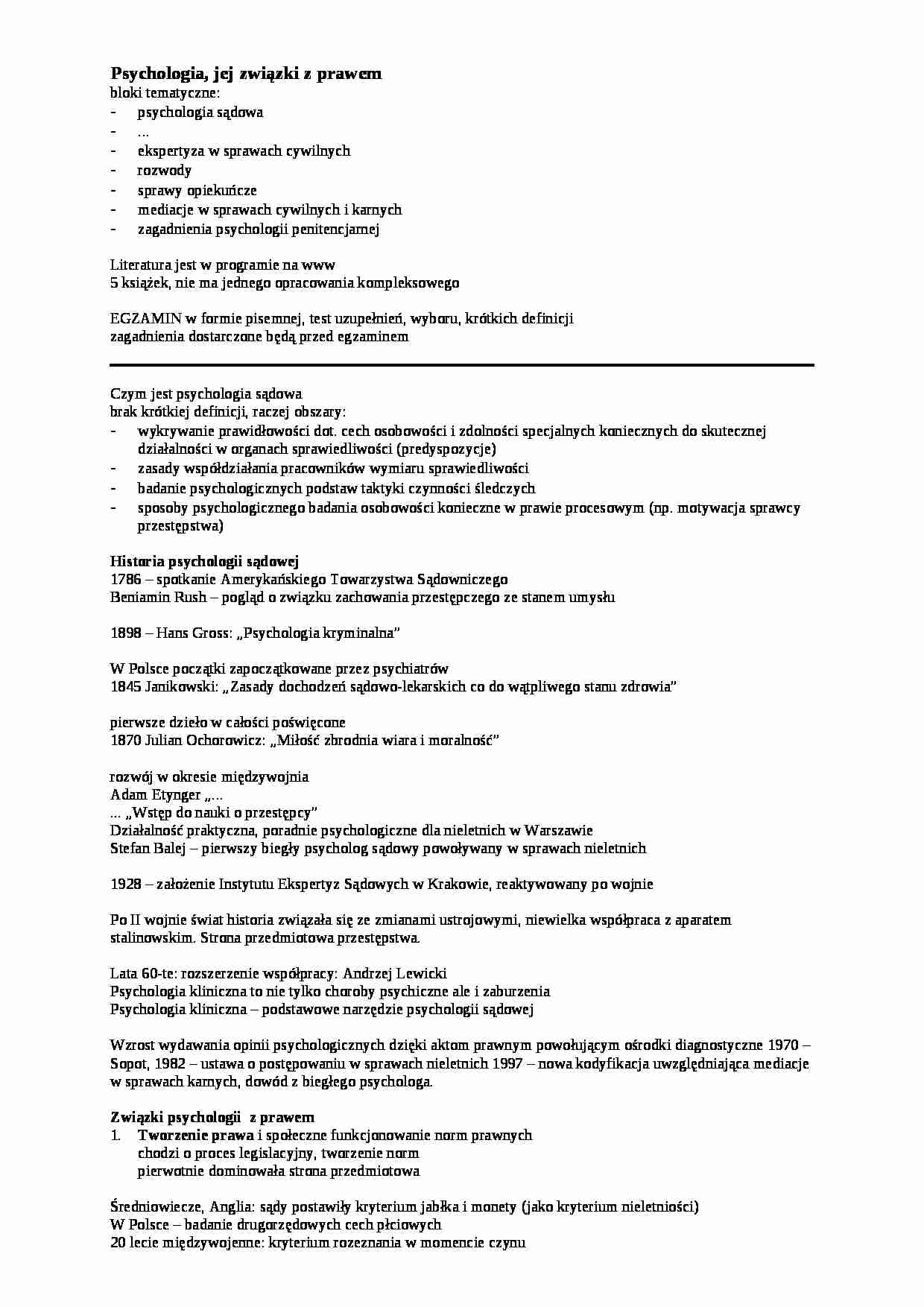 Psychologia-wykłady - strona 1