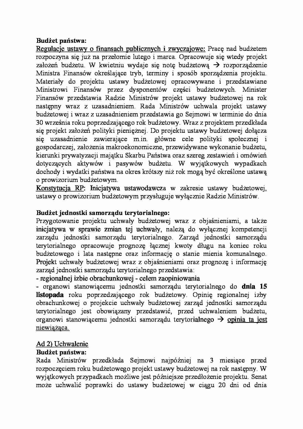 Budżet państwa - Dysponenci  - strona 1