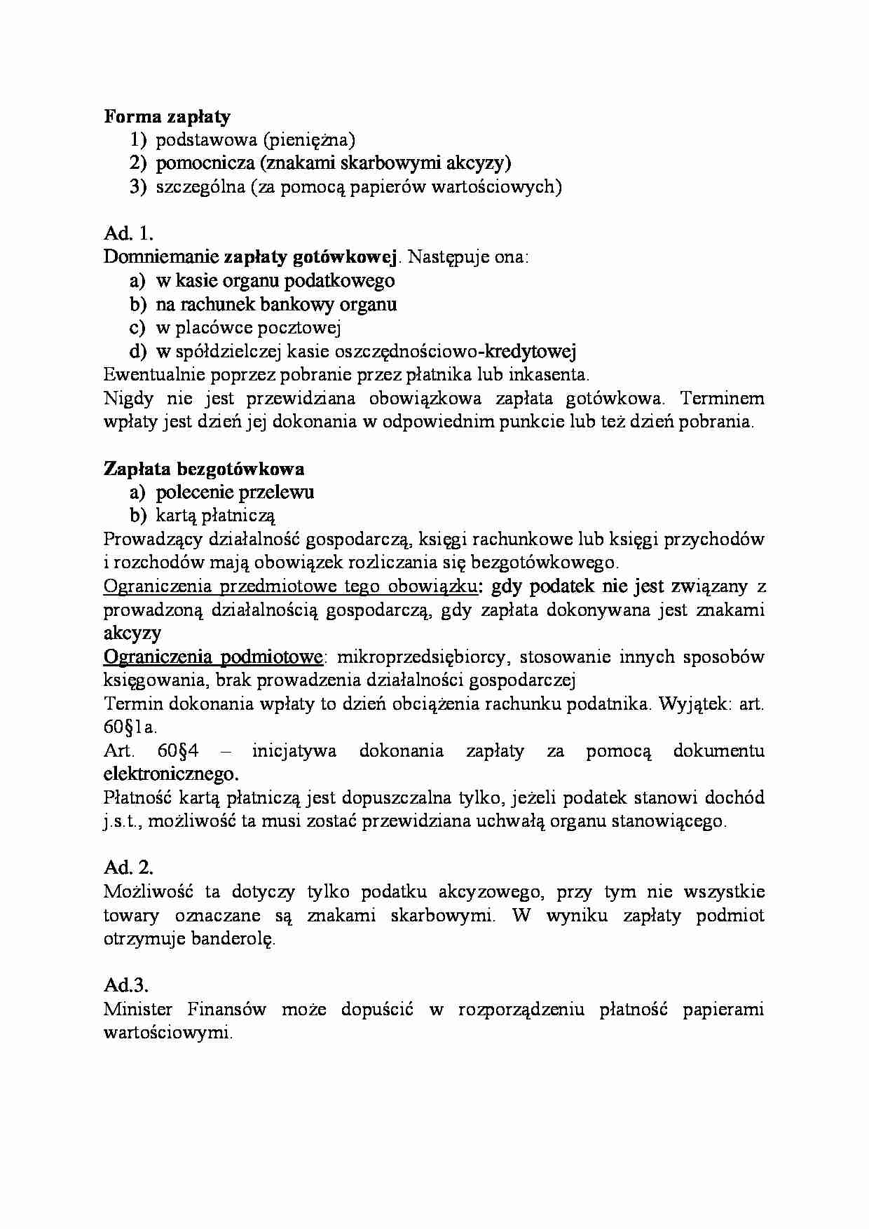 Forma zapłaty-opracowanie - strona 1