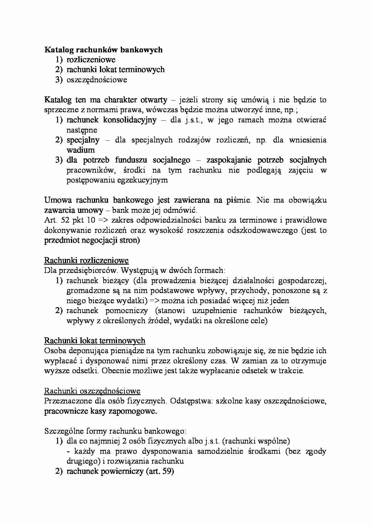 Katalog rachunków bankowych-opracowanie - strona 1