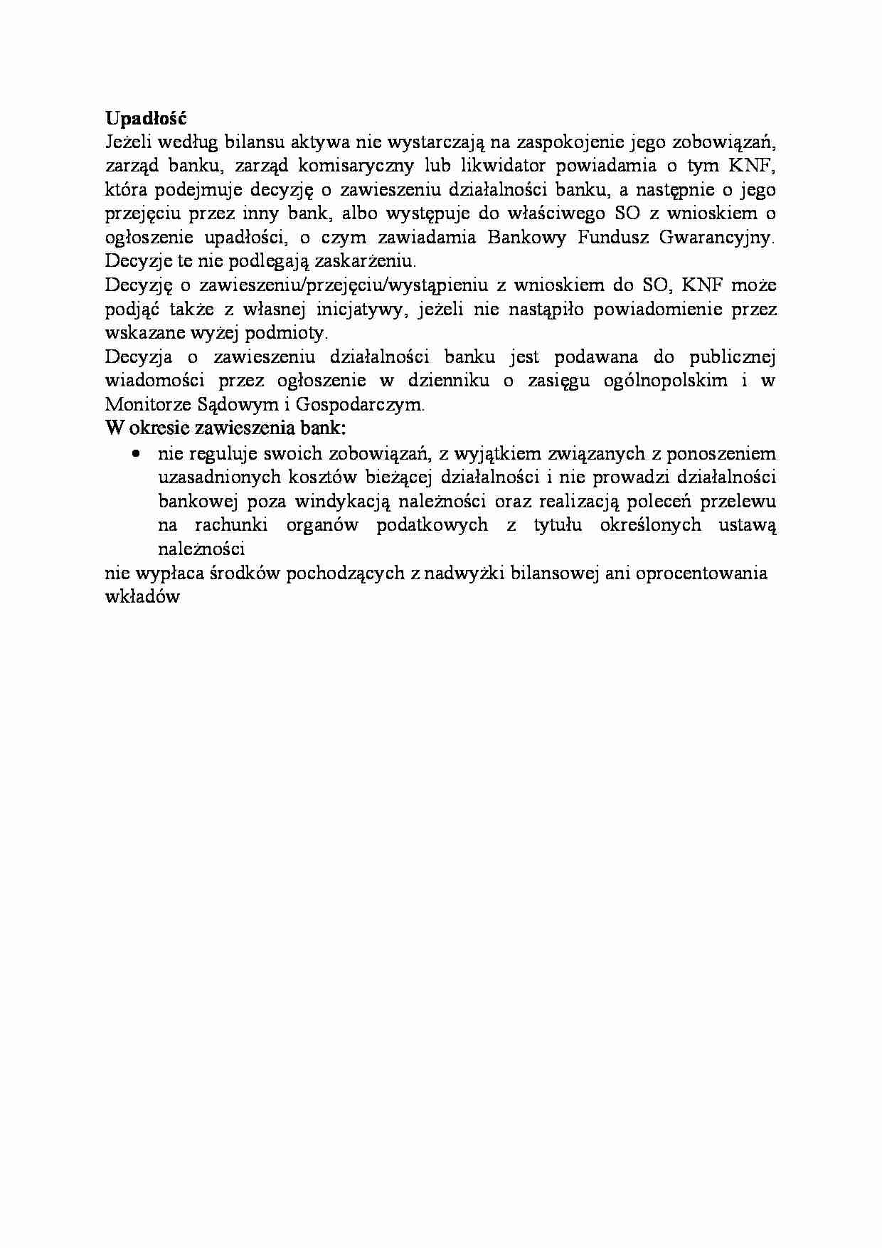 Upadłość-opracowanie - strona 1