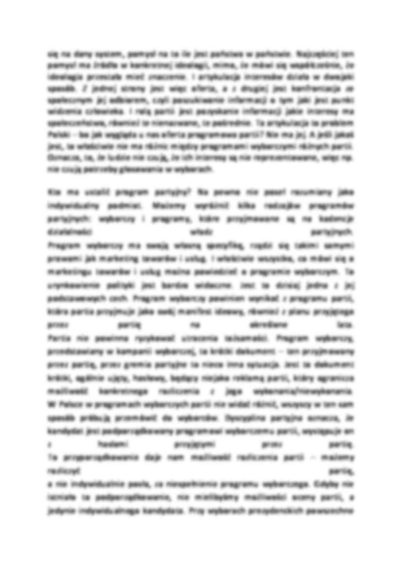 Charakterystyka programów wyborczych w Polsce-opracowanie - strona 2