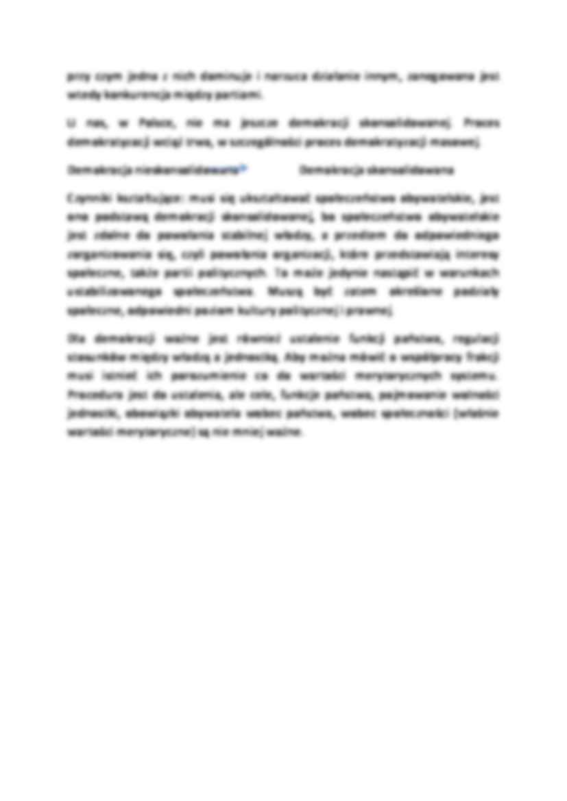 Typologia demokracji-opracowanie - strona 3