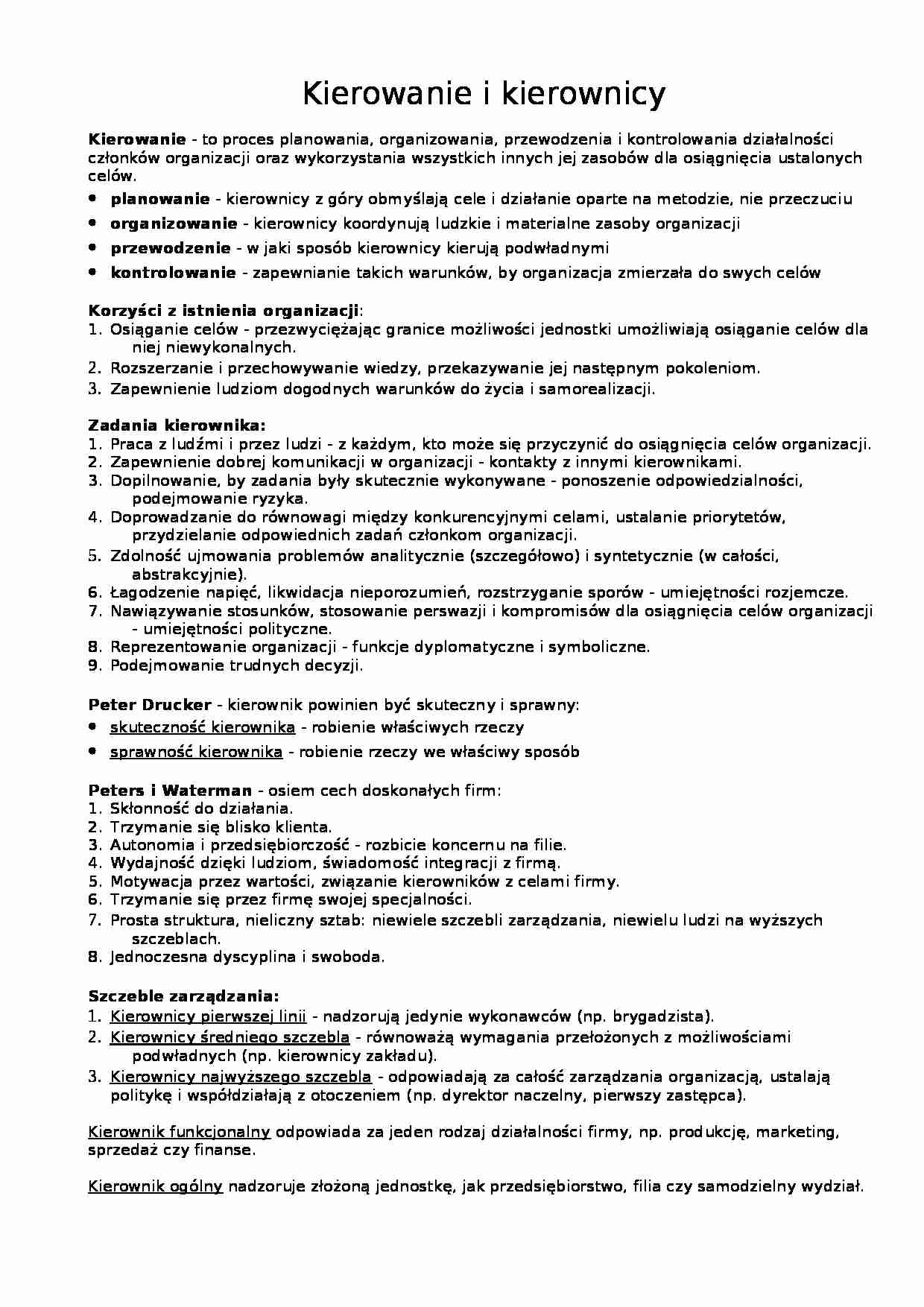 organizacja i zarządzanie1 - strona 1