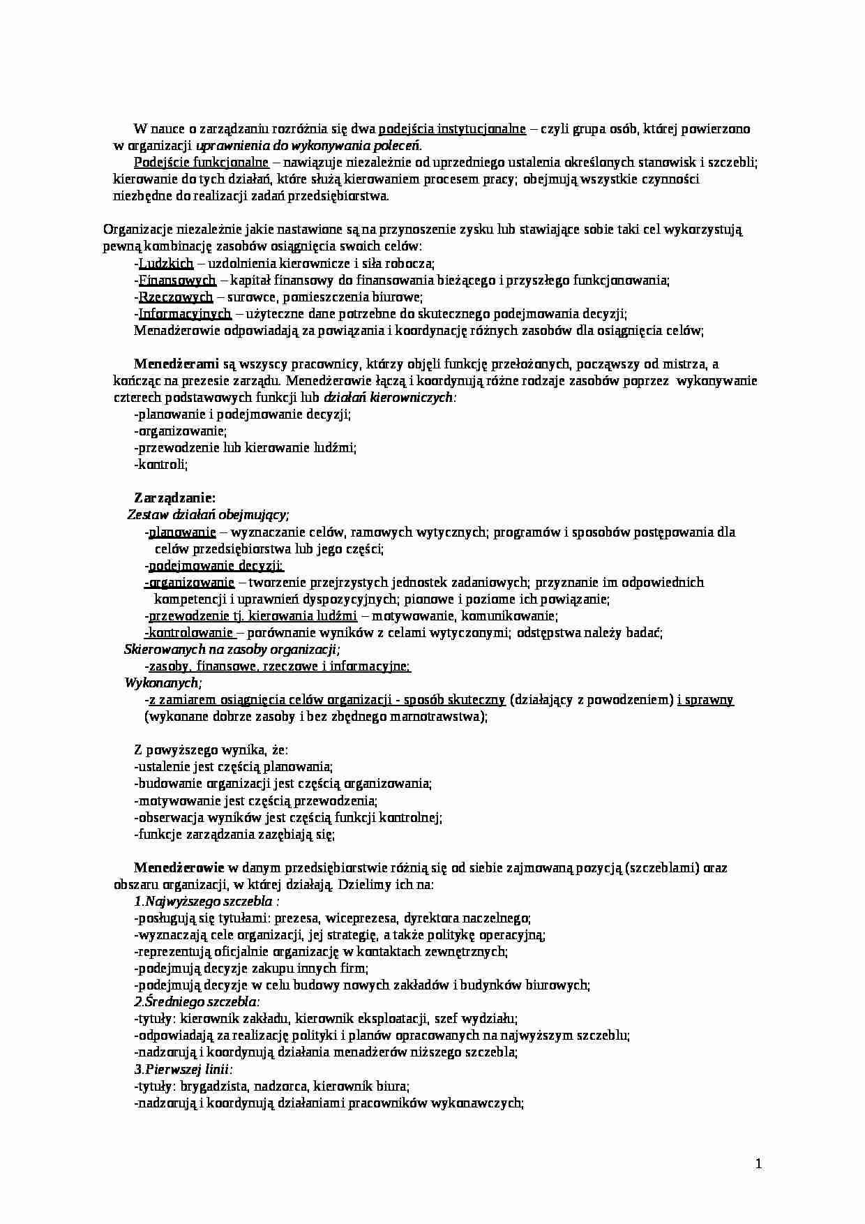 organizacja i zarządzanie3 - strona 1