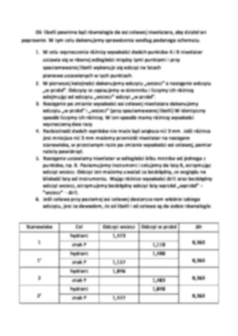 Geodezja -praca kontrolna nr 1,2 - strona 2