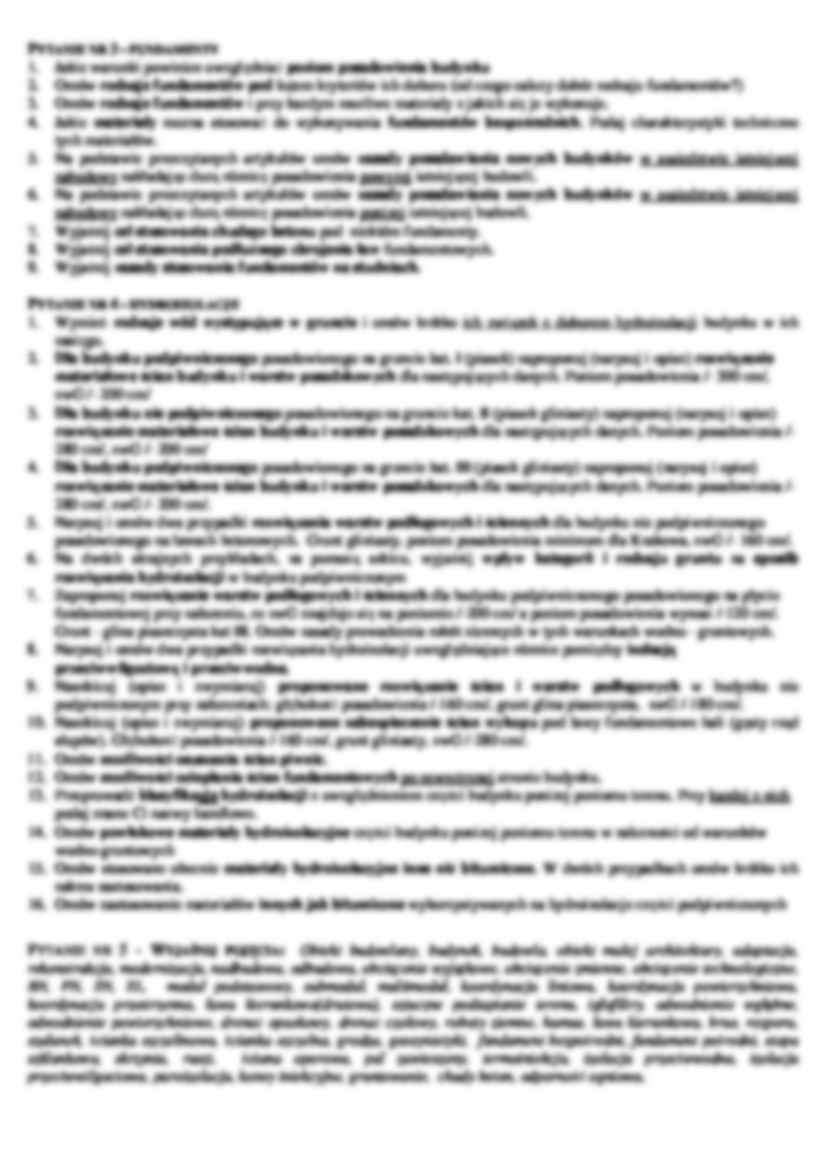 Budownictwo - projektowanie - kartkówka - strona 2