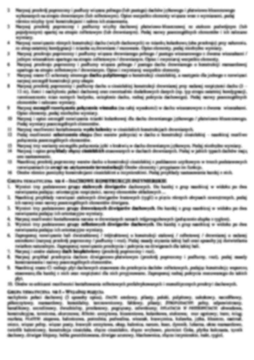 Budownictwo - ZAKRES I PRZYKŁADOWE PYTANIA DO KARTKÓW - strona 2