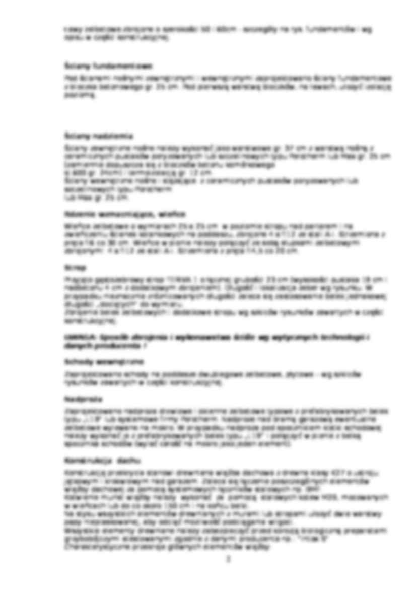 Projekt architektonicznobudowlany - opis techniczny - strona 2