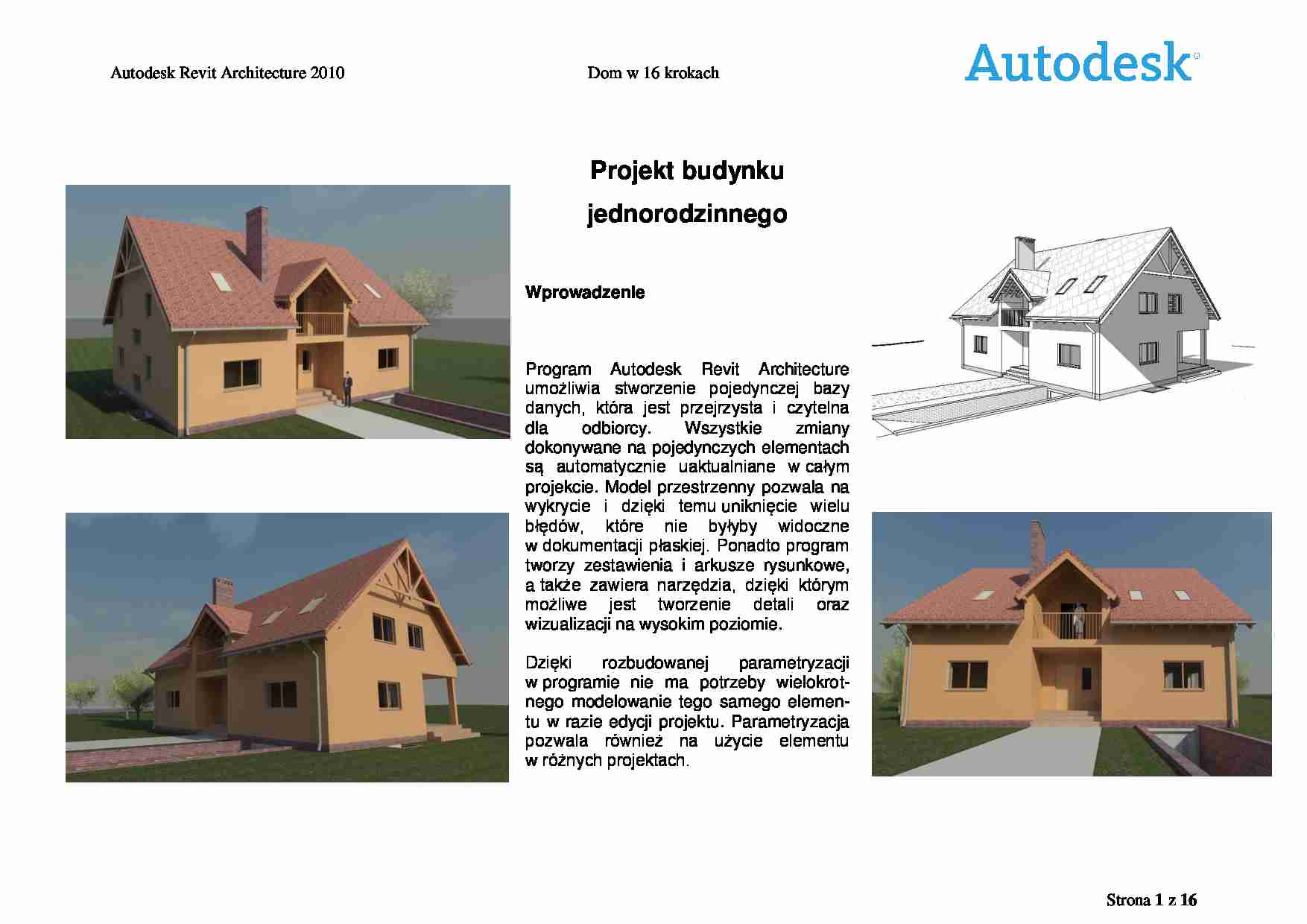 Projekt budynku jednorodzinnego - strona 1