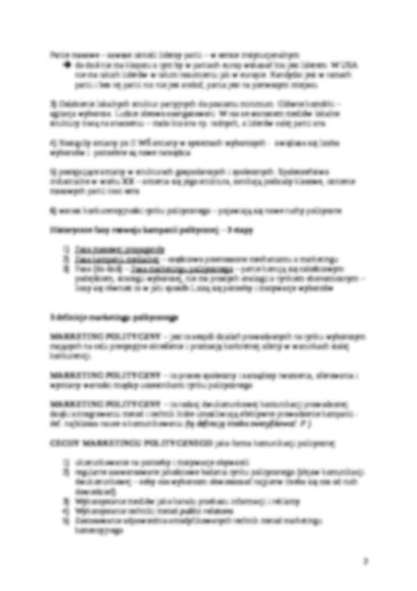 Marketing polityczny - materiały do kolokwium - strona 2