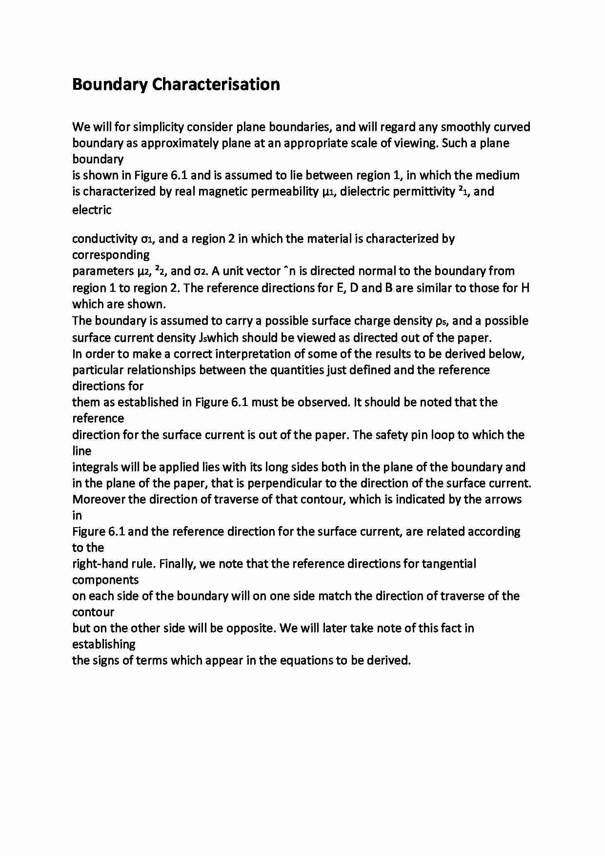 Boundary Characterisation - wykład - strona 1