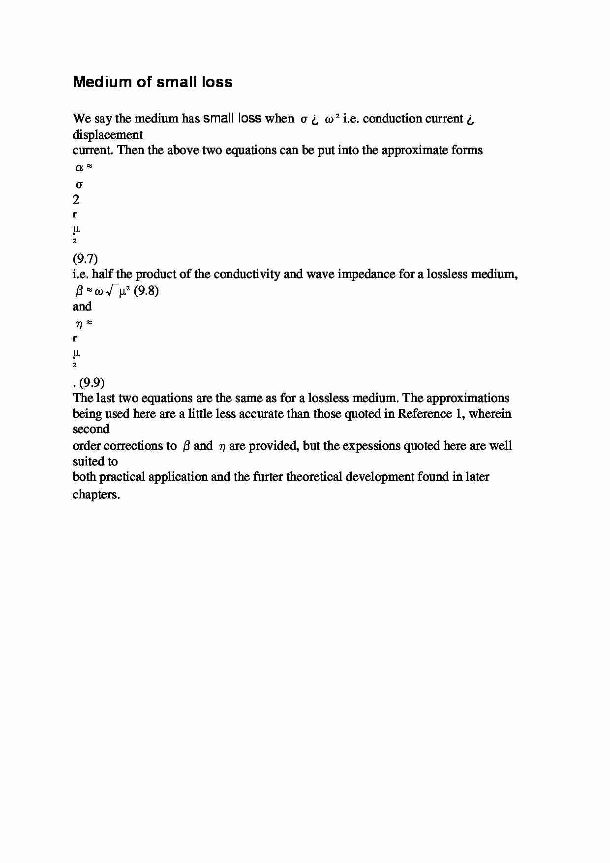 Medium of small loss - wykład - strona 1