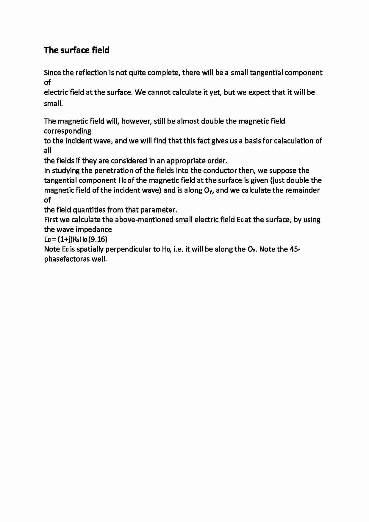 The surface field - wykład - strona 1