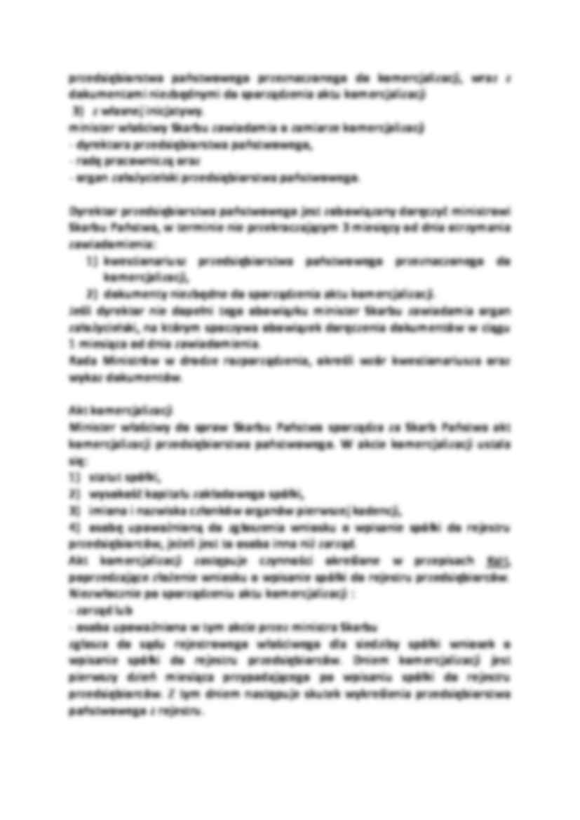 Postępowanie w sprawie komercjalizacji przedsiębiorstwa państwowego - strona 2