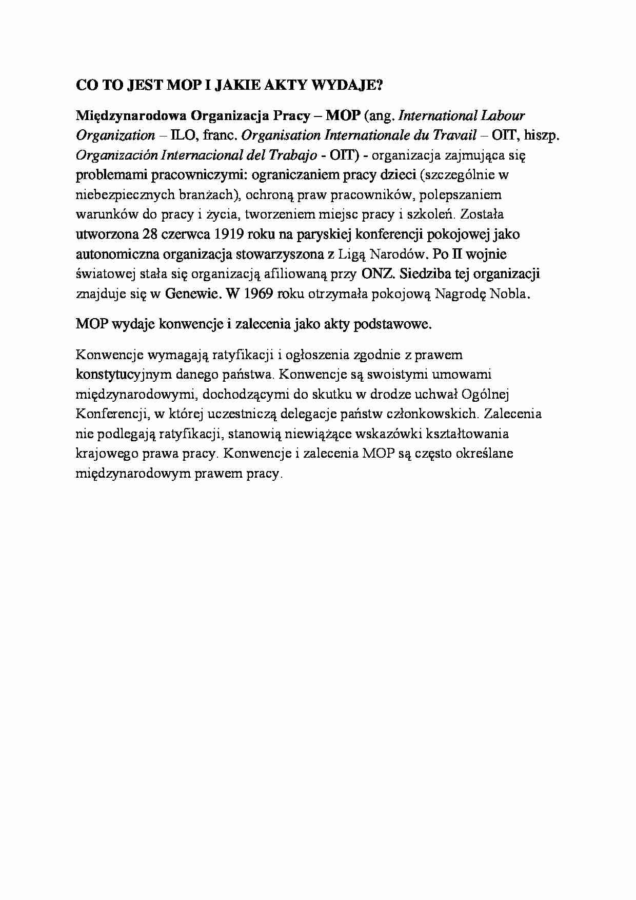 MOP - co to jest i jakie akty wydaje - strona 1