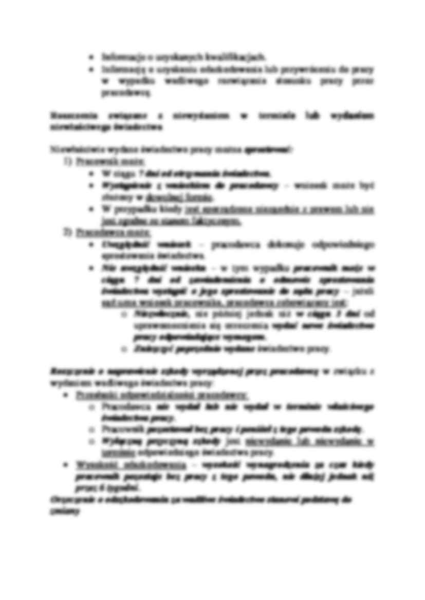 Obowiązki pracodawcy w związku z ustaniem stosunku pracy - strona 2