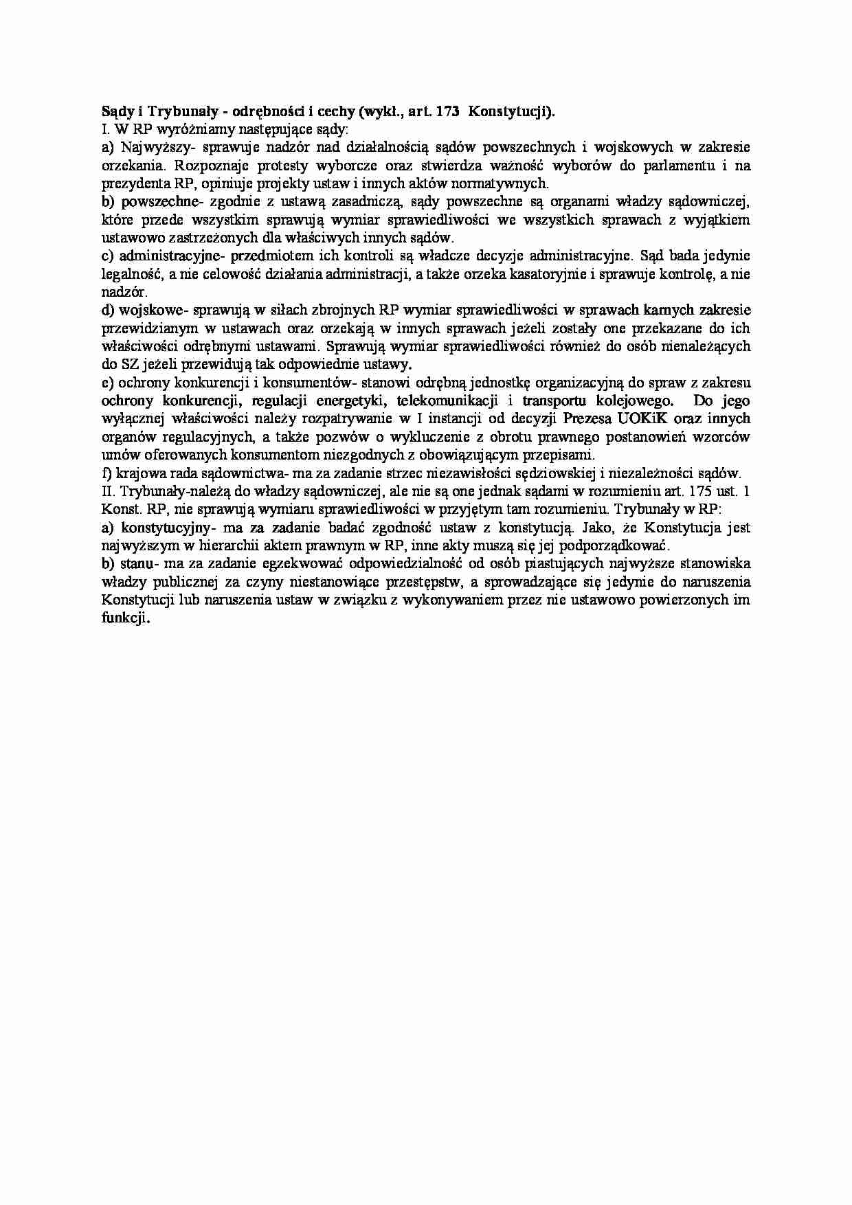 Sądy i Trybunały - strona 1