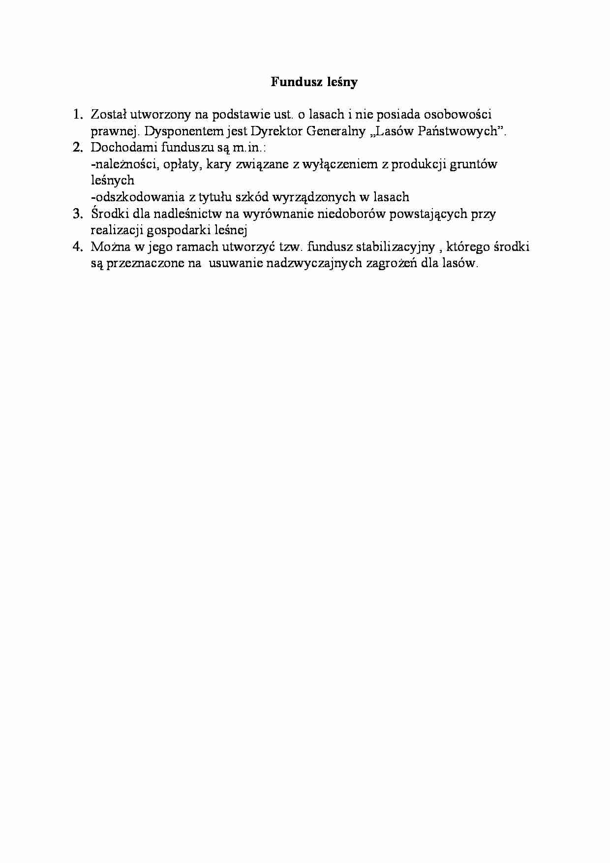 Fundusz leśny - wykład - strona 1