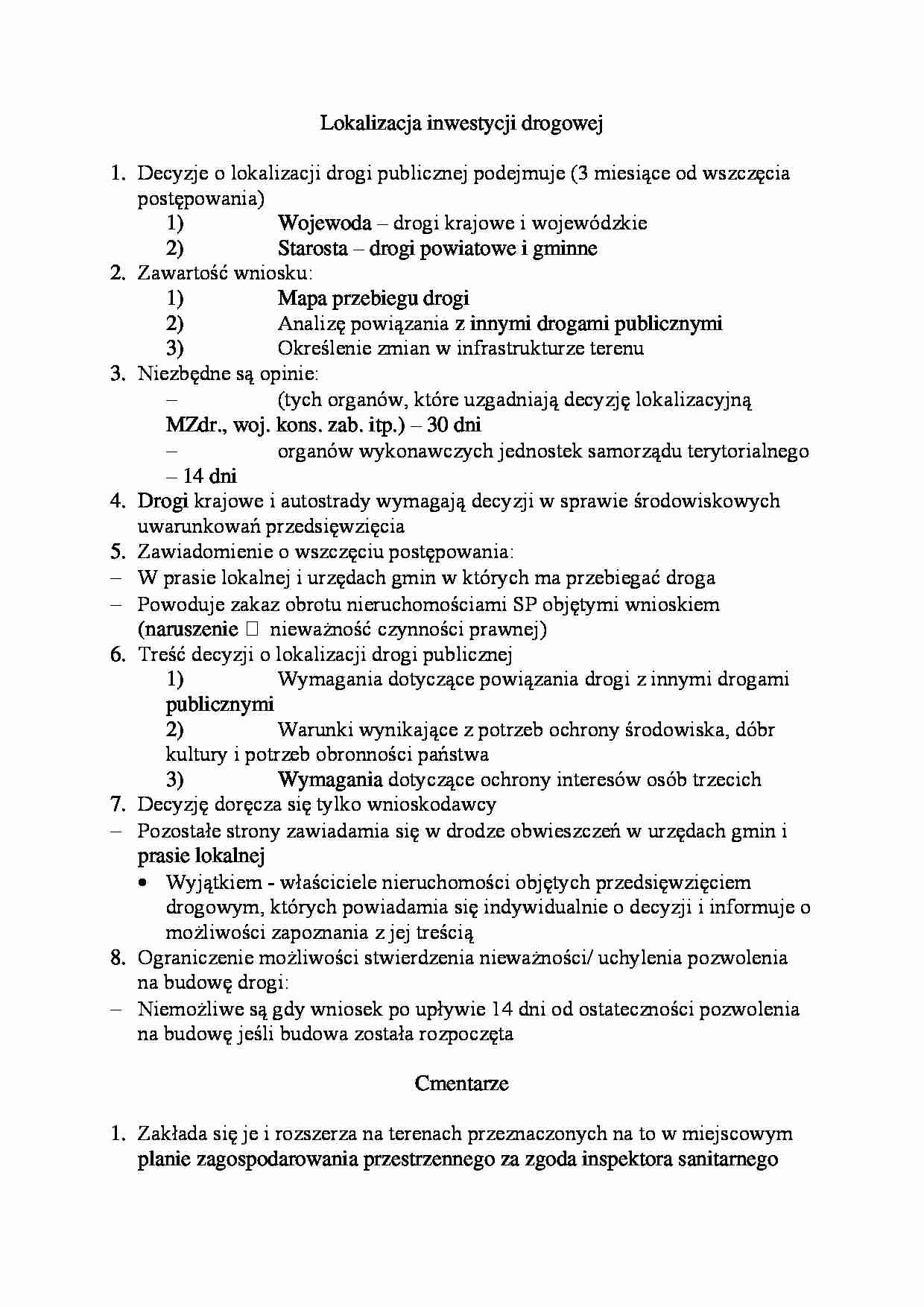 Lokalizacja inwestycji drogowej - strona 1