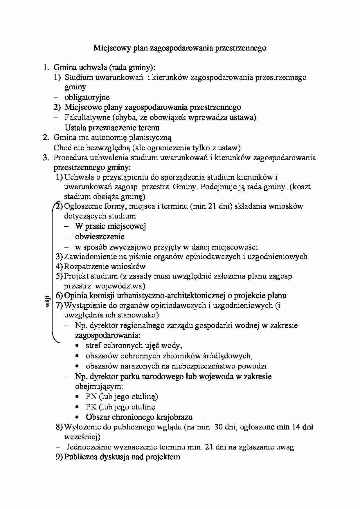 Miejscowy plan zagospodarowania przestrzennego - Gmina - strona 1