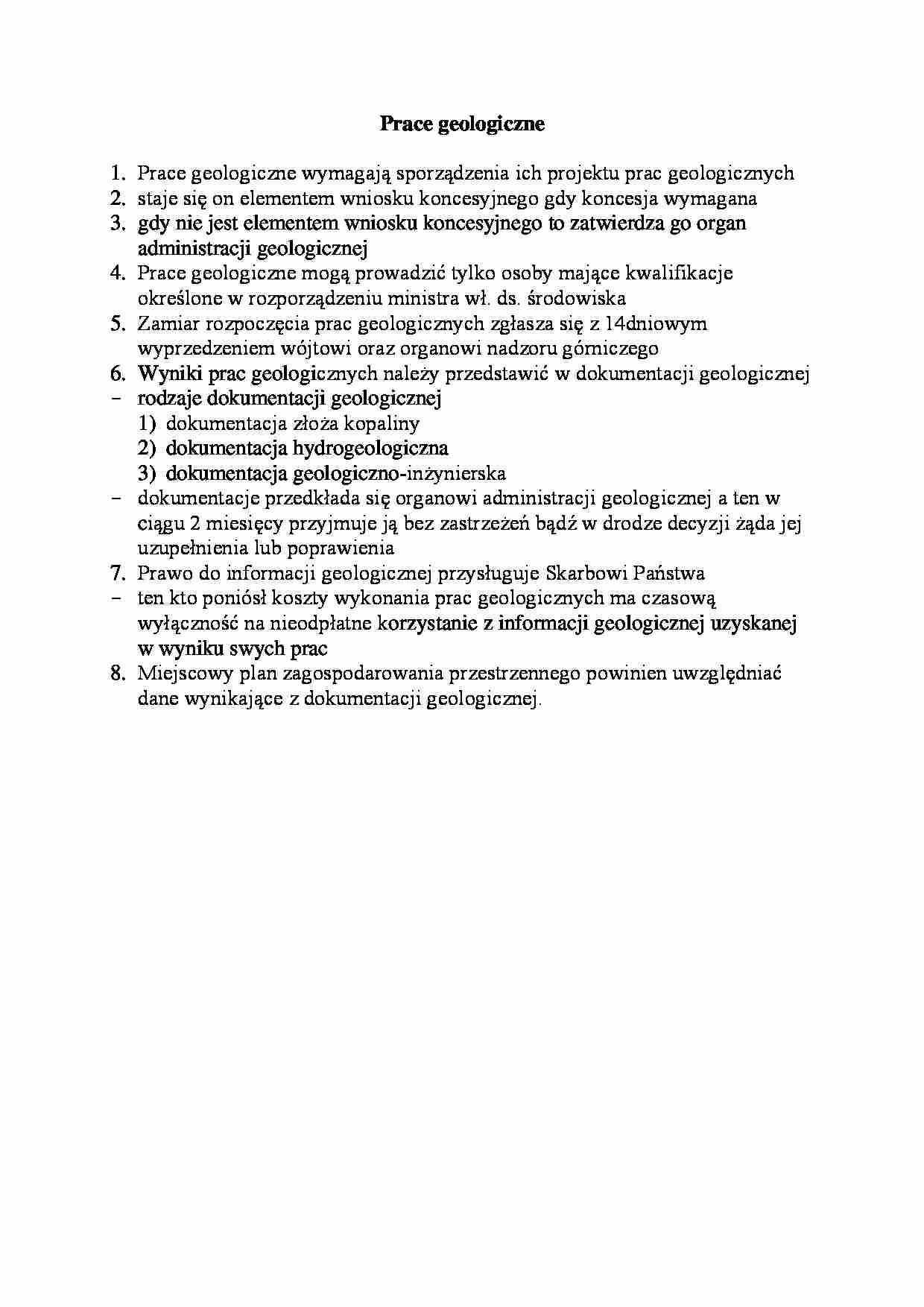 Prace geologiczne - wykład - strona 1