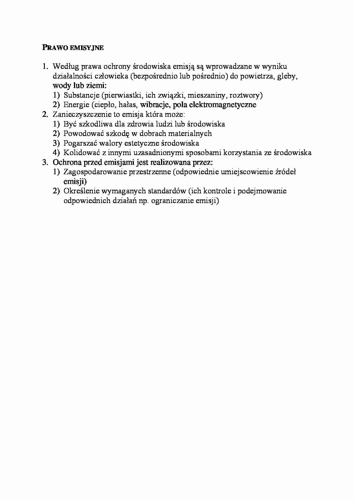 Prawo emisyjne - wykład - strona 1