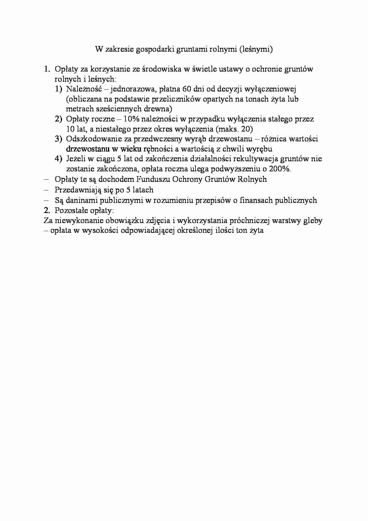 W zakresie gospodarki gruntami rolnymi - strona 1