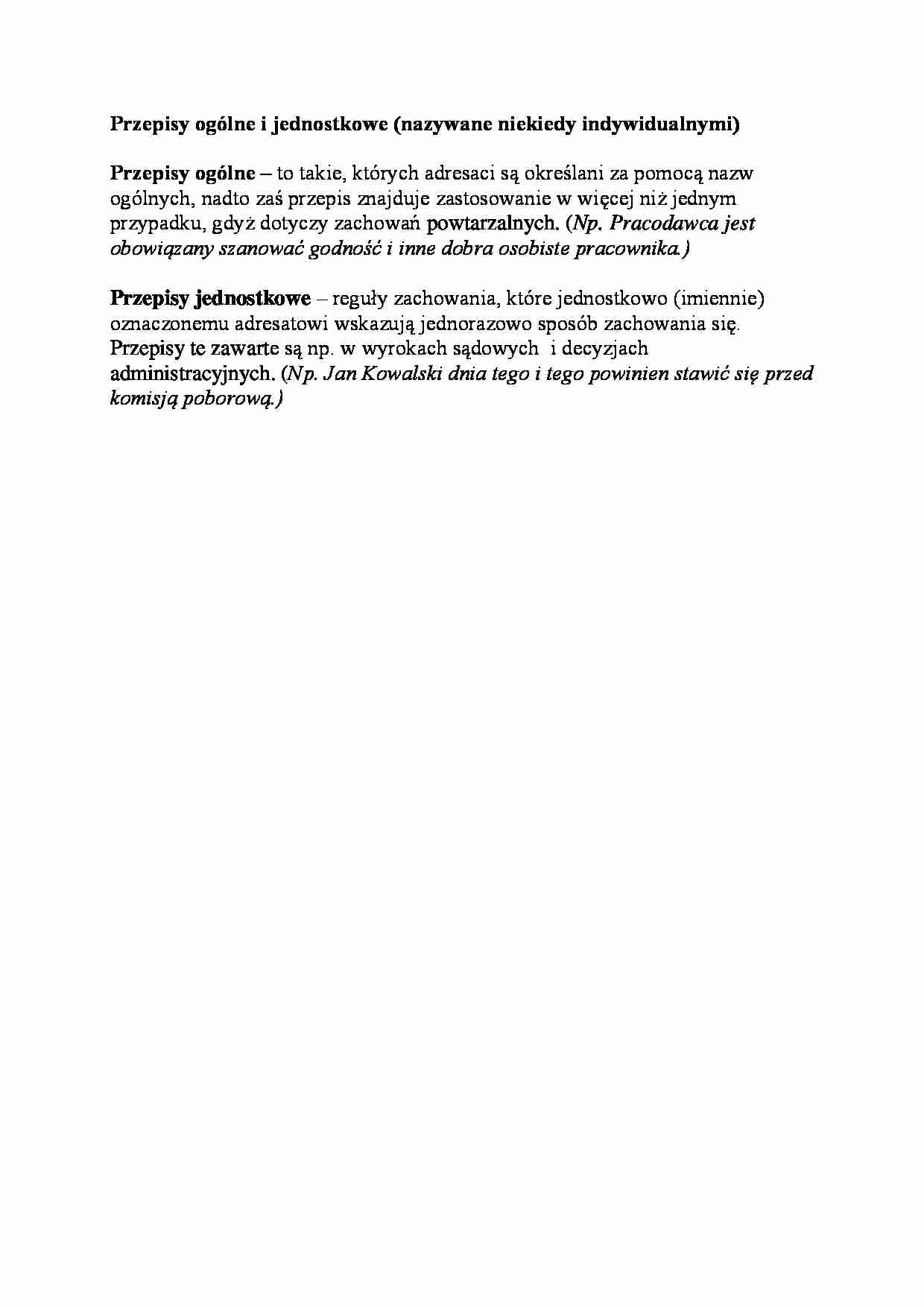Przepisy ogólne i jednostkowe - strona 1