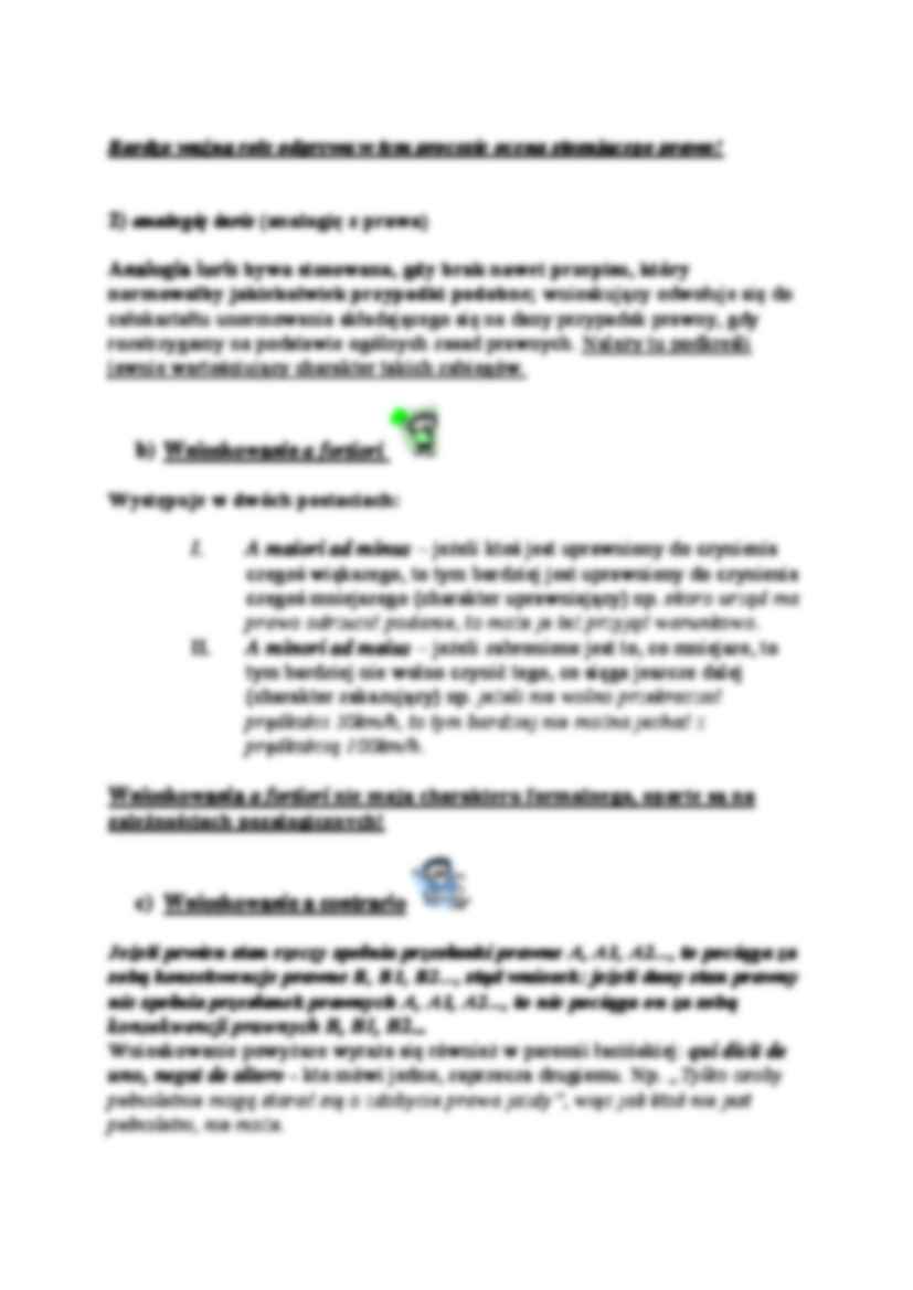 Stosowanie prawa w przypadkach nieunormowanych - strona 2