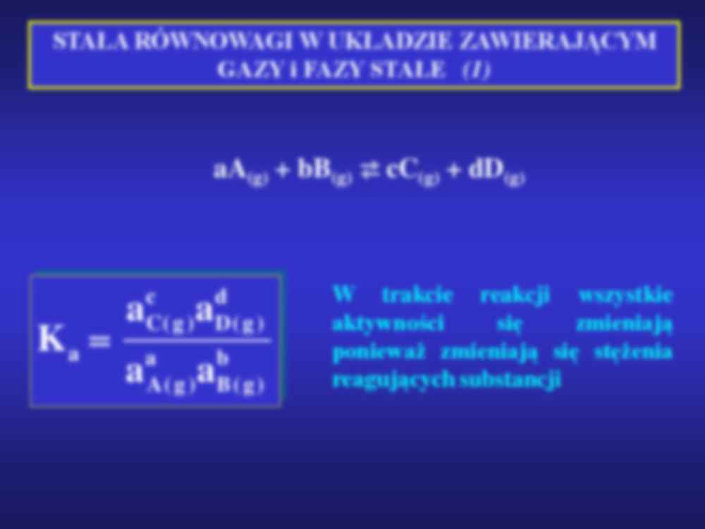 Chemia Fizyczna - stała równowagi - omówienie  - strona 3