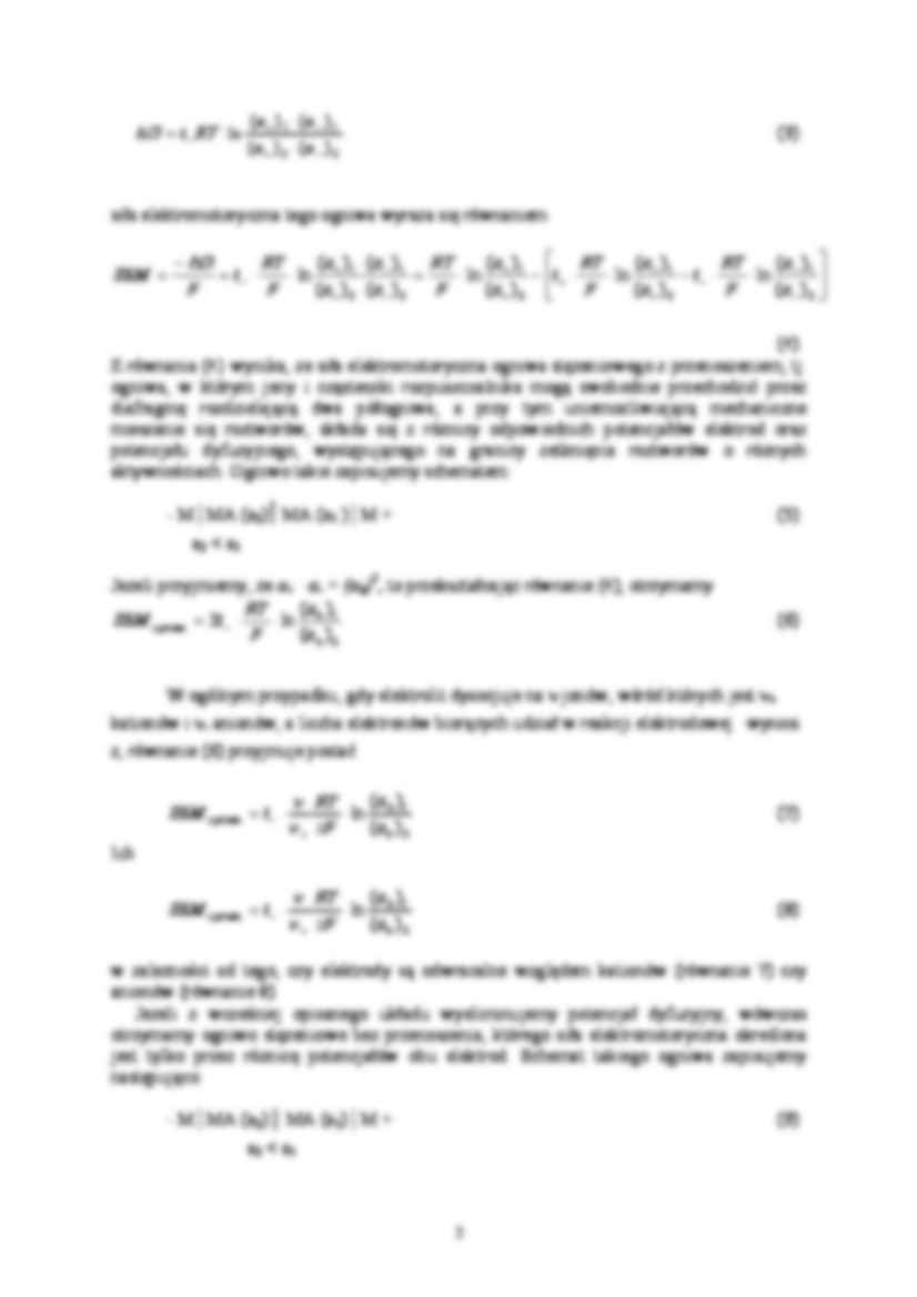 Ogniwa stężeniowe - wyznaczanie  - strona 2