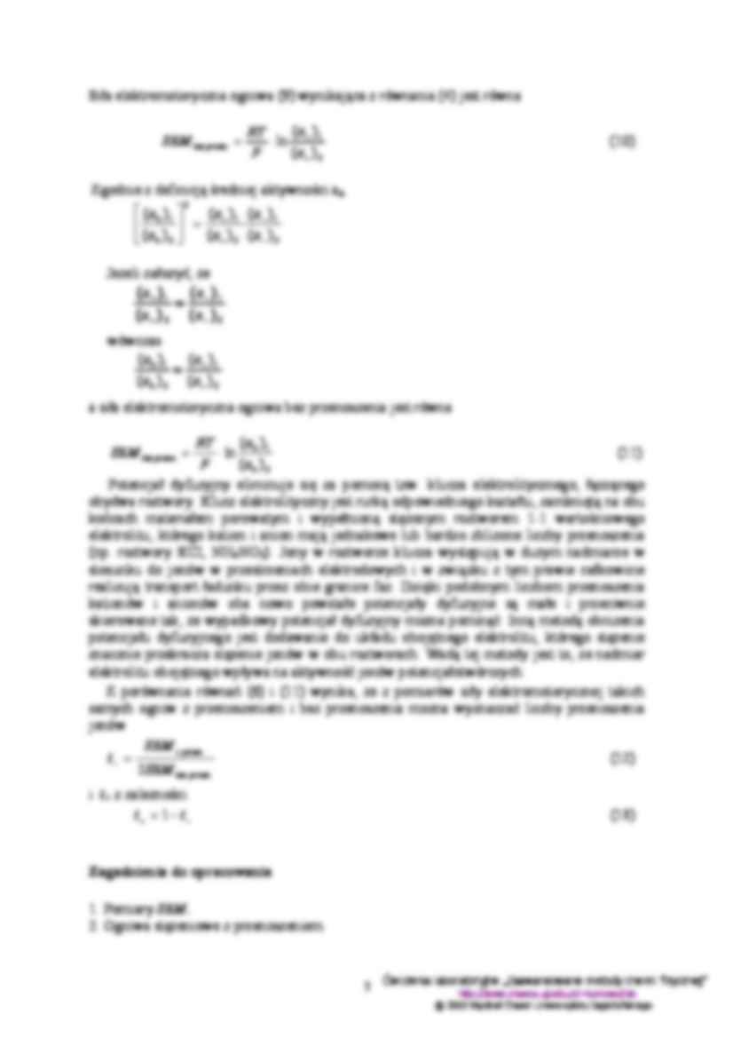 Ogniwa stężeniowe - wyznaczanie  - strona 3