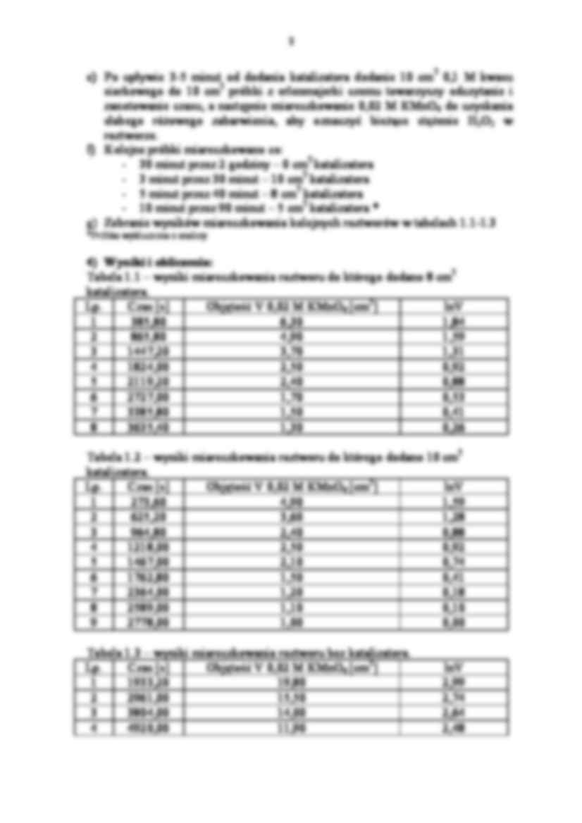 Chemia Fizyczna - sprawozdanie z ćwiczenia 10 - strona 3