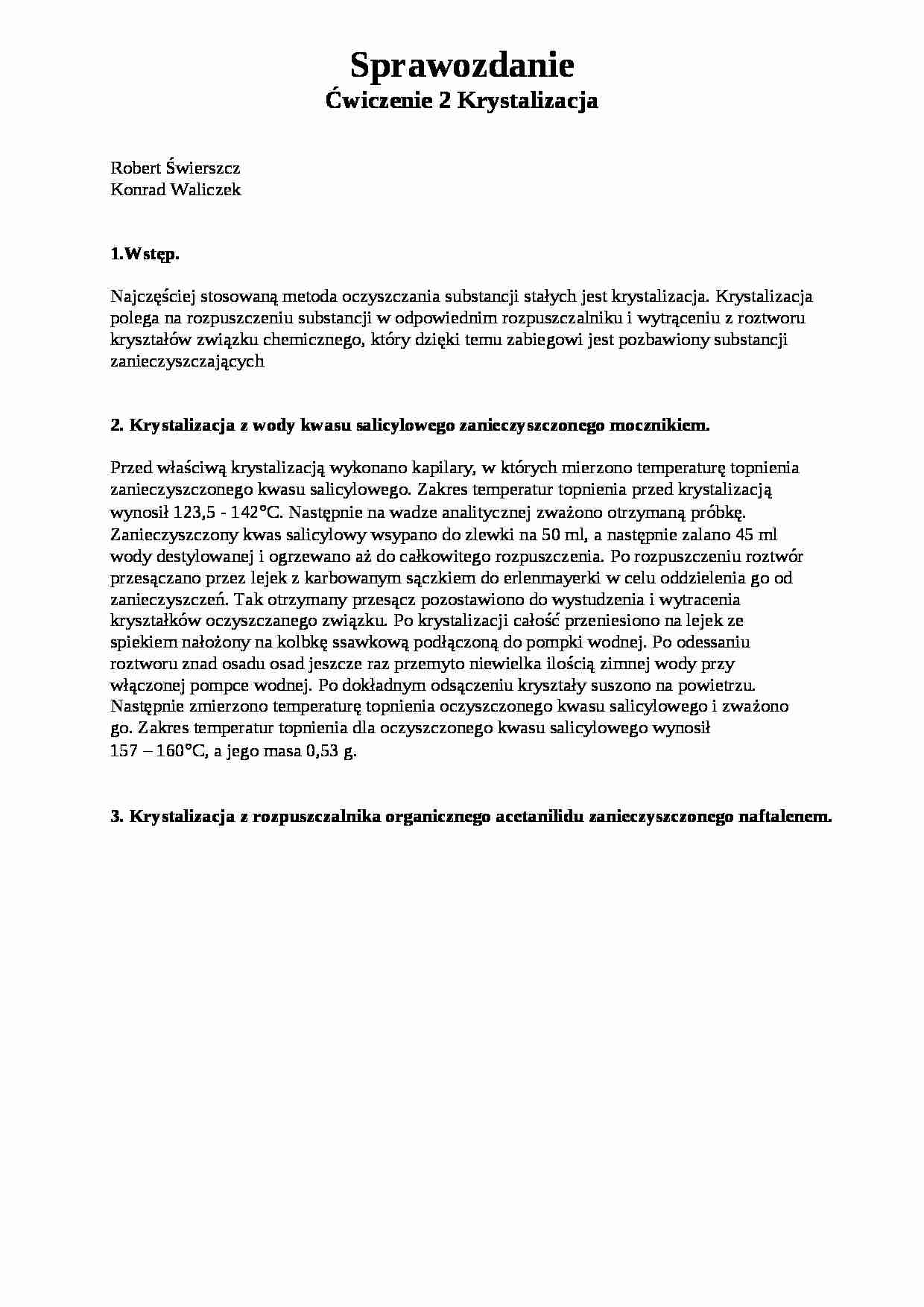 Chemia organiczna - krystylizacja - omówienie - strona 1