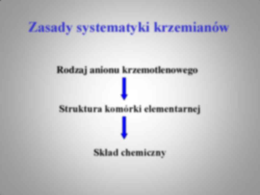 Zasady systematyki krzemianów  - wykład - strona 2
