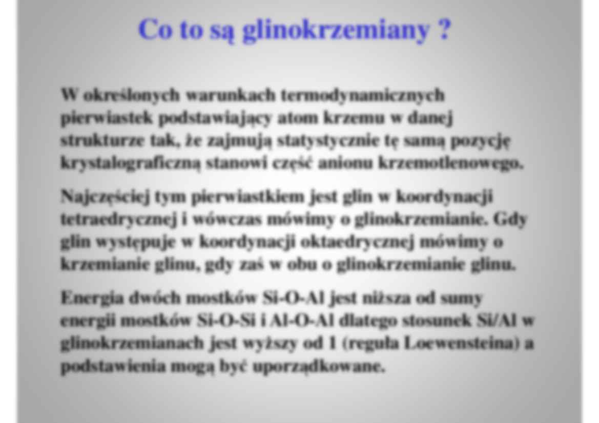 Glinokrzemiany -  wykład - strona 2