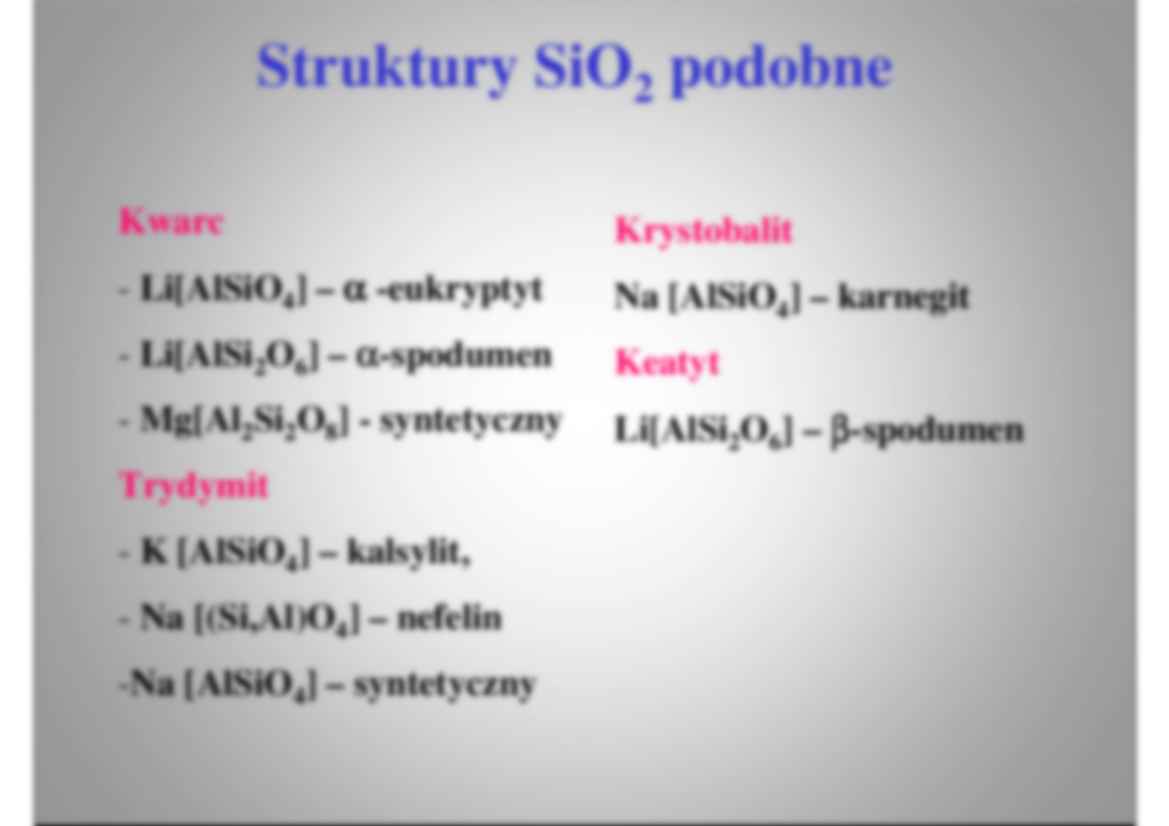 Tektoglinokrzemiany   - wykład - strona 2