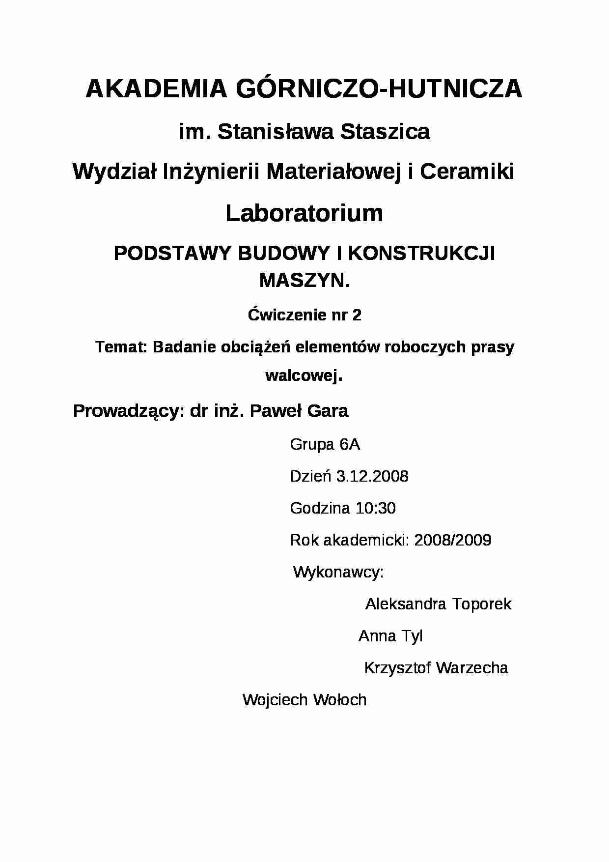 Konstrukcja maszyn - omówienie - strona 1