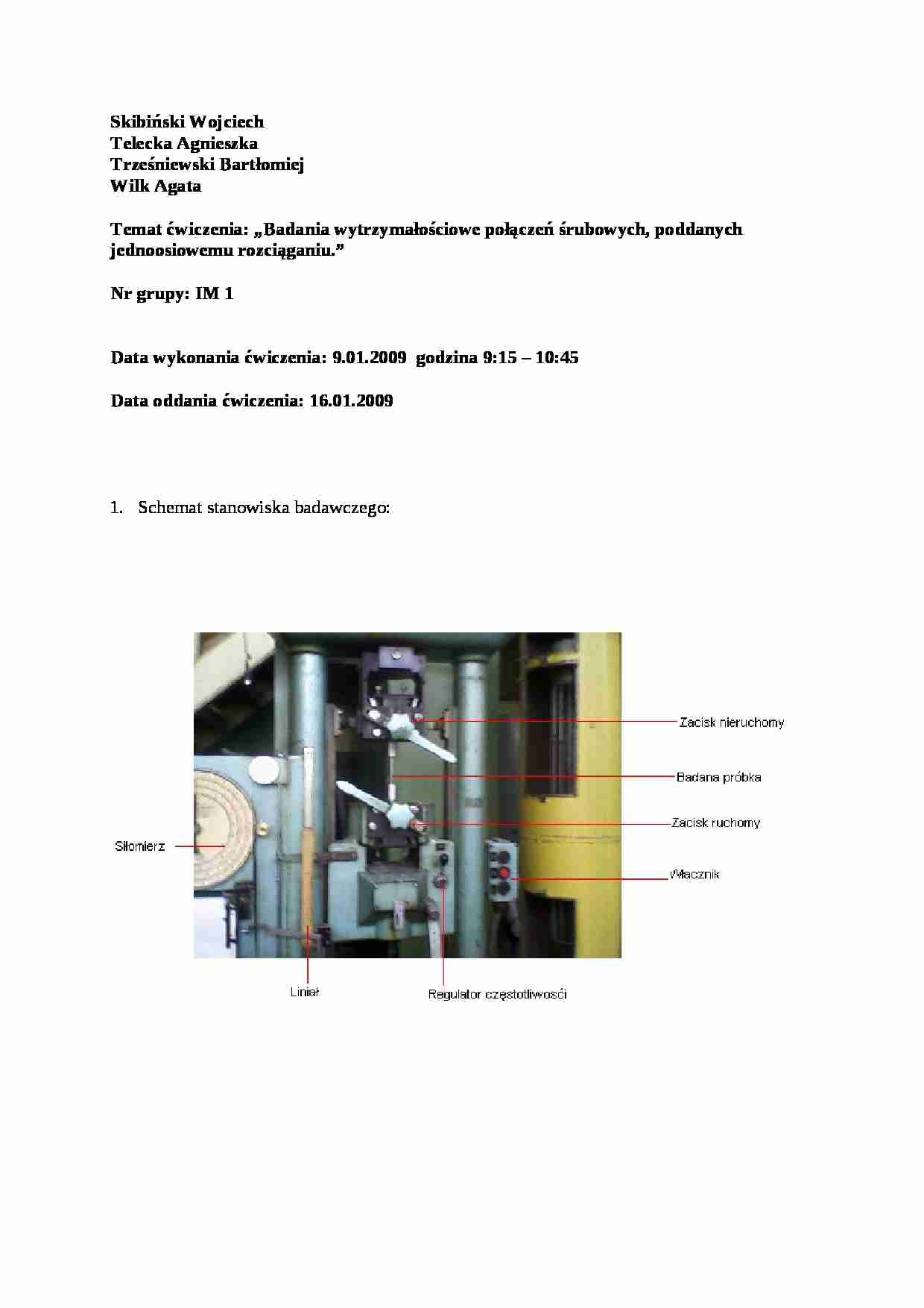 Wytrzymałośc połączeń śrubowych - omówienie - strona 1