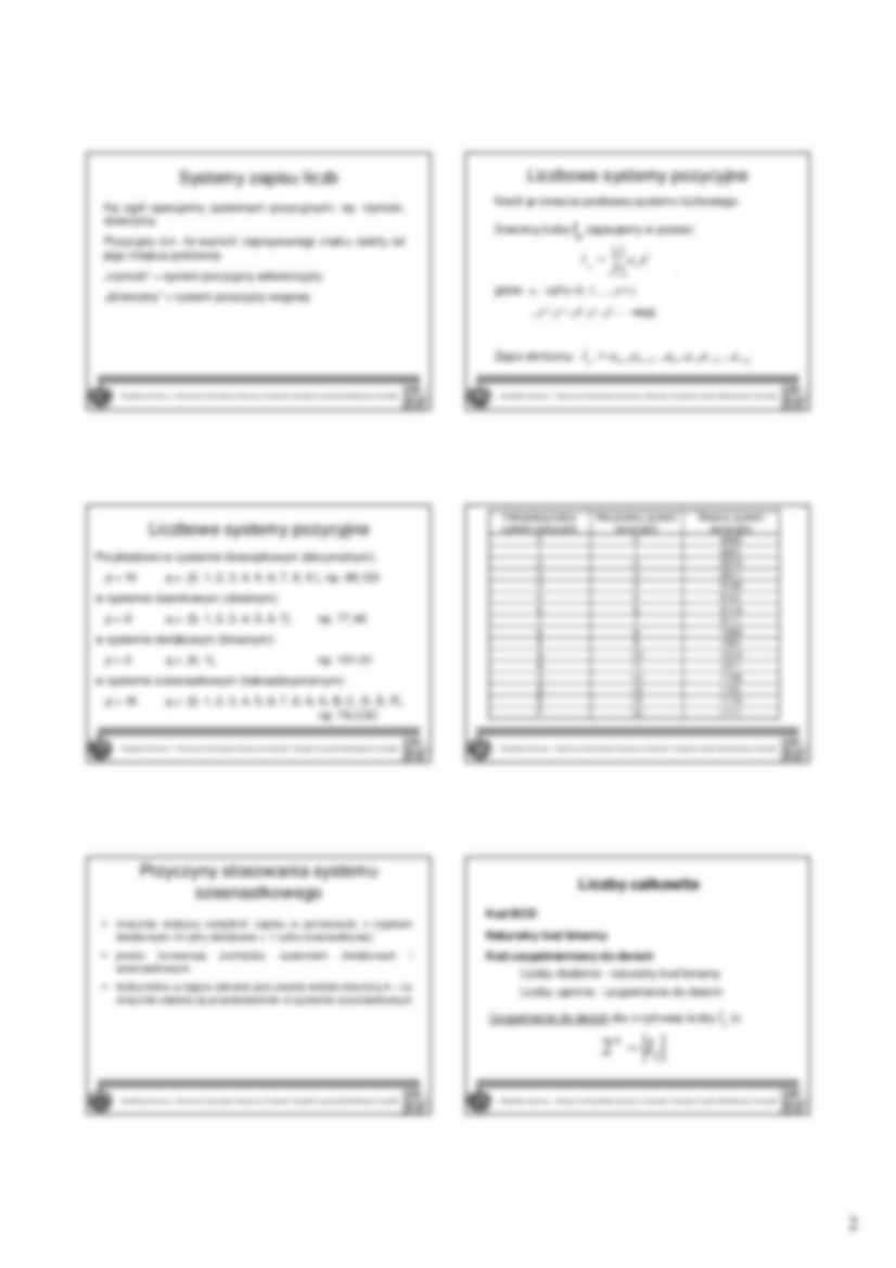 Kodowanie informacji w systemach cyfrowych - strona 2