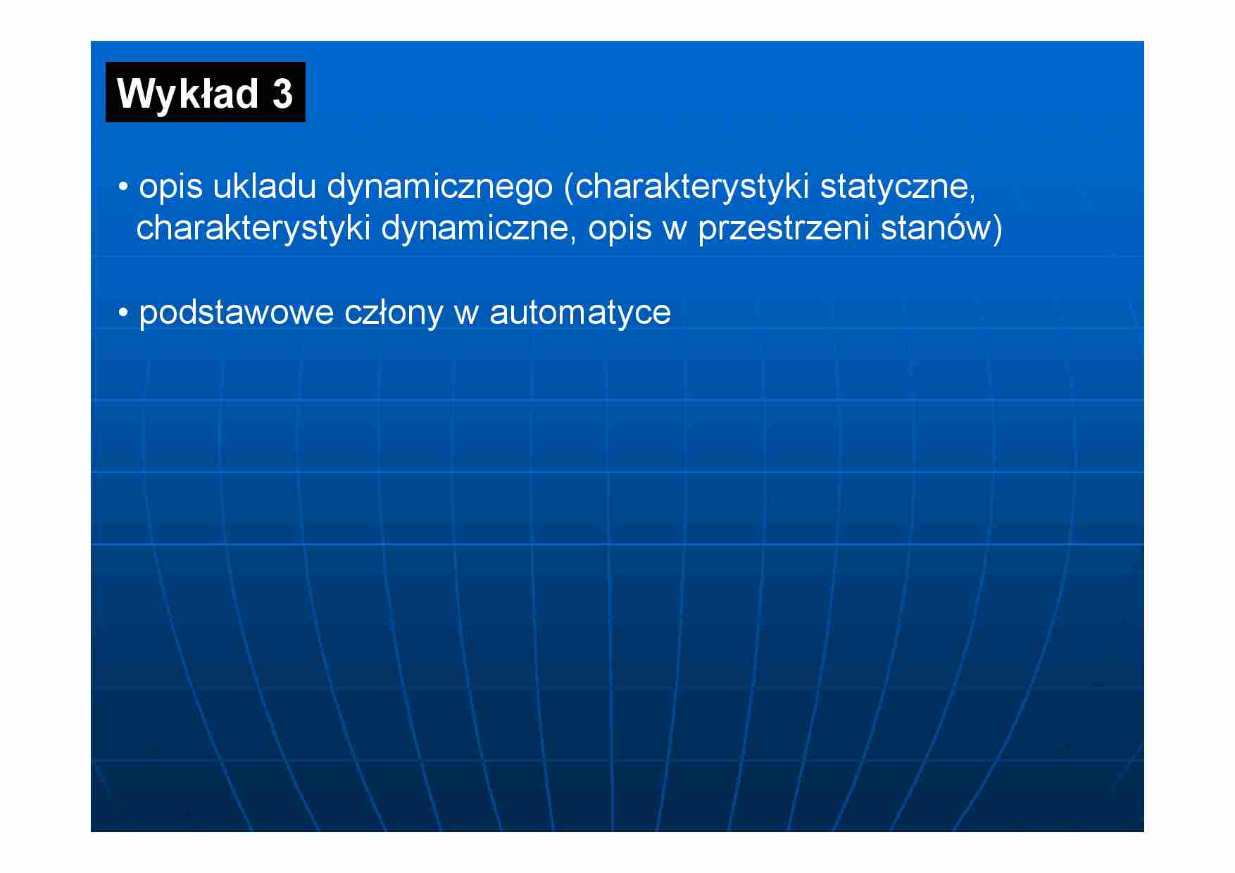 Układy dynamiczne - omówienie - strona 1