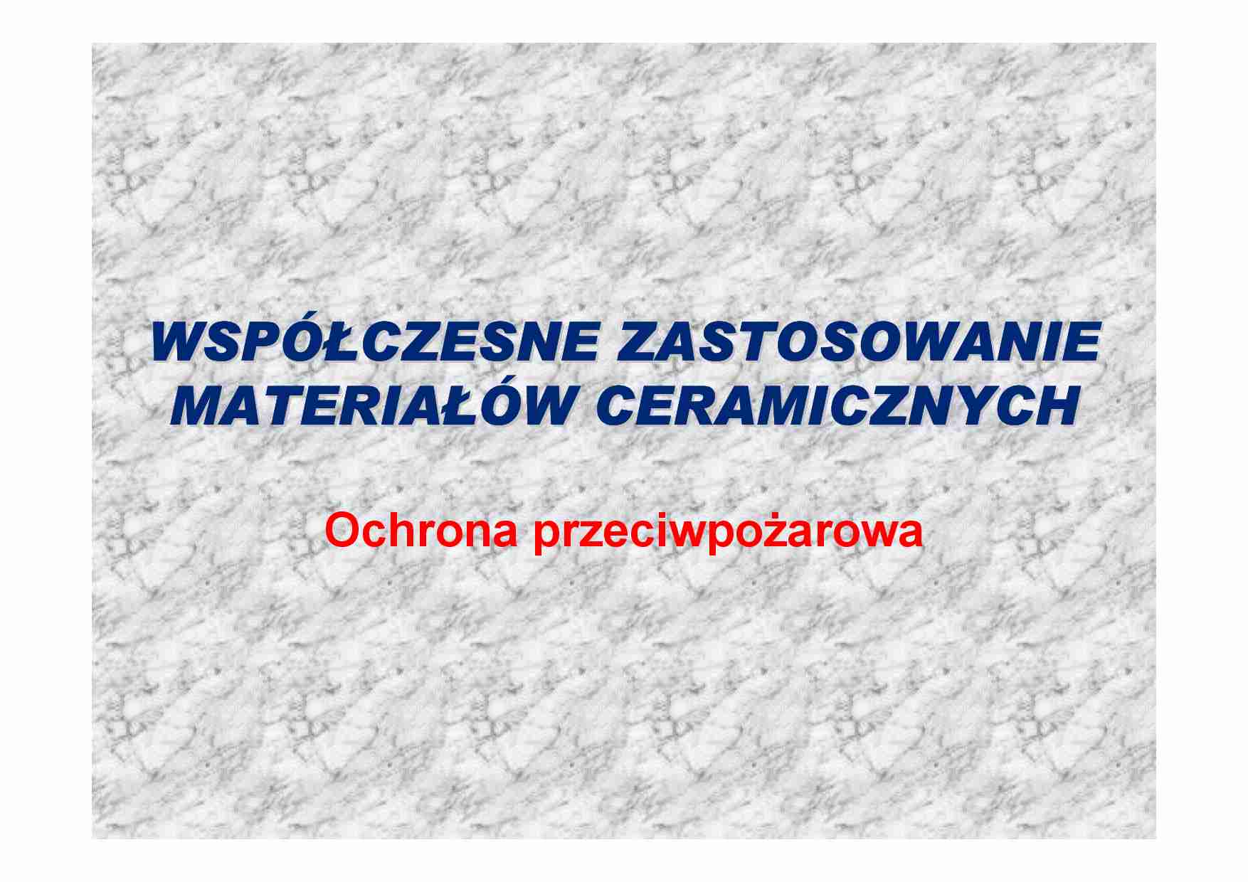 Ochrona przeciwpożarowa - omówienie - strona 1